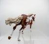 Orlaith-OOAK Chestnut Overo Running Stock Horse By Julie Keim 3/22
