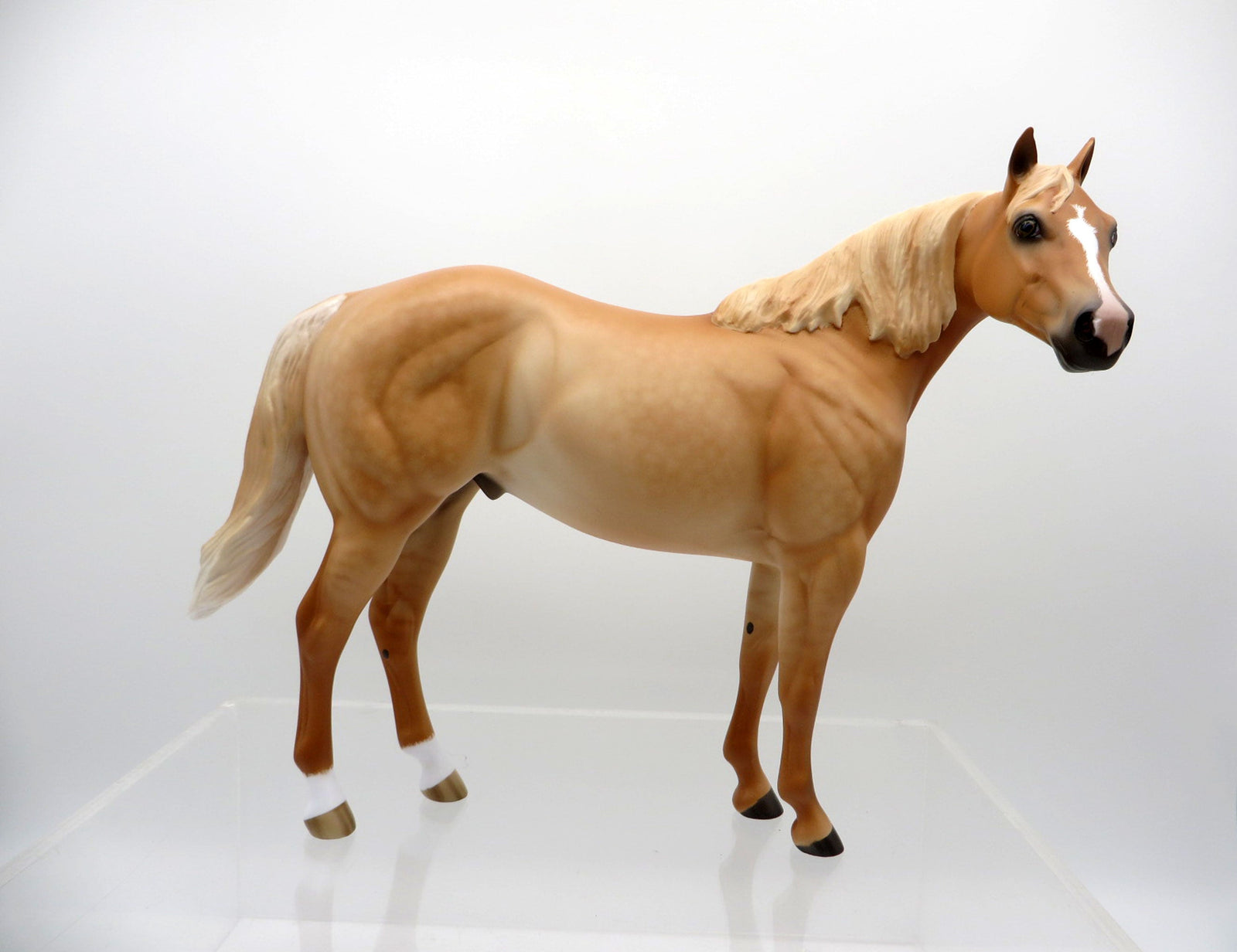 Osric-OOAK Apricot Dun ISH Painted by Sheryl Leisure 3/15/21