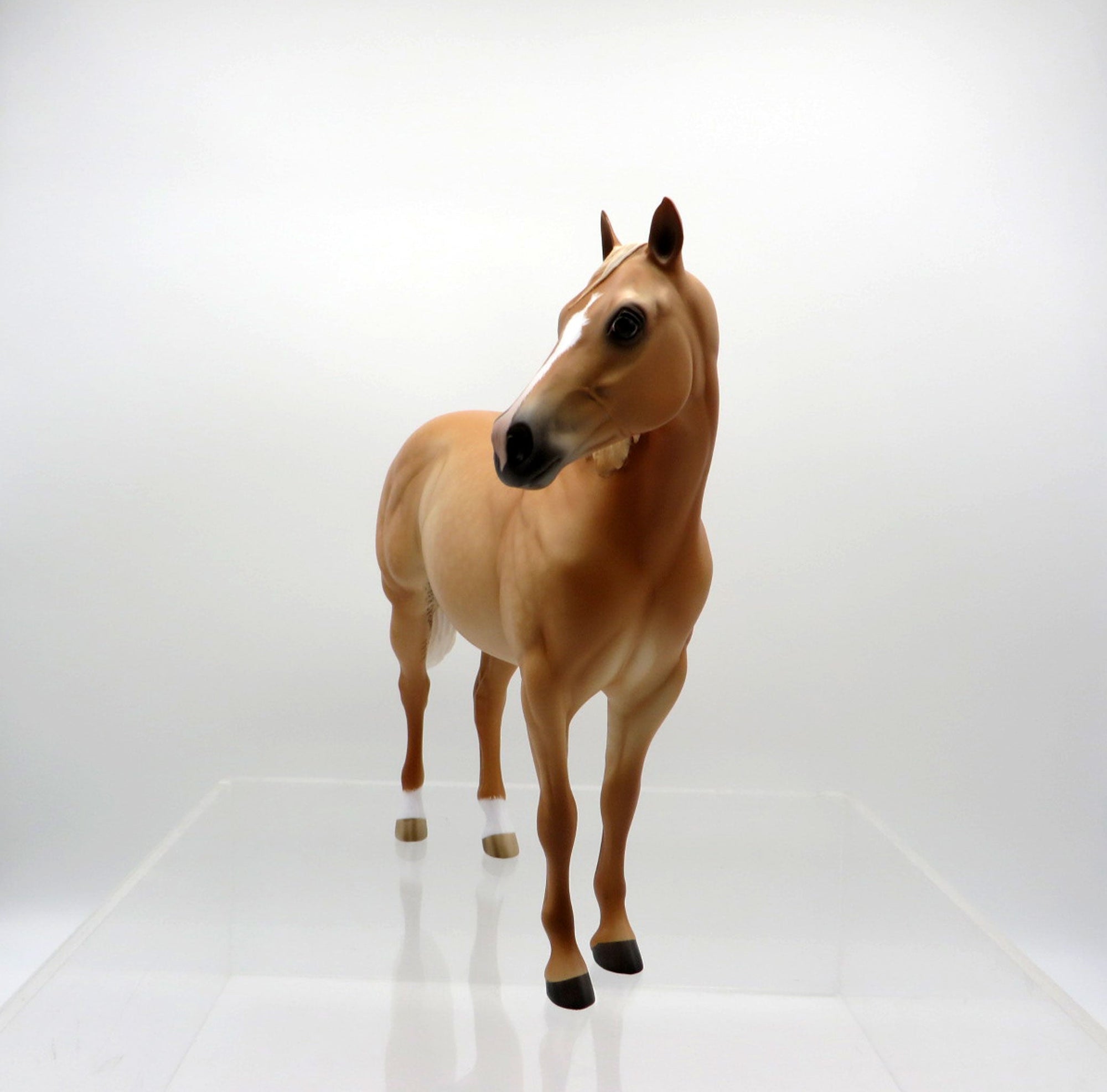 Osric-OOAK Apricot Dun ISH Painted by Sheryl Leisure 3/15/21