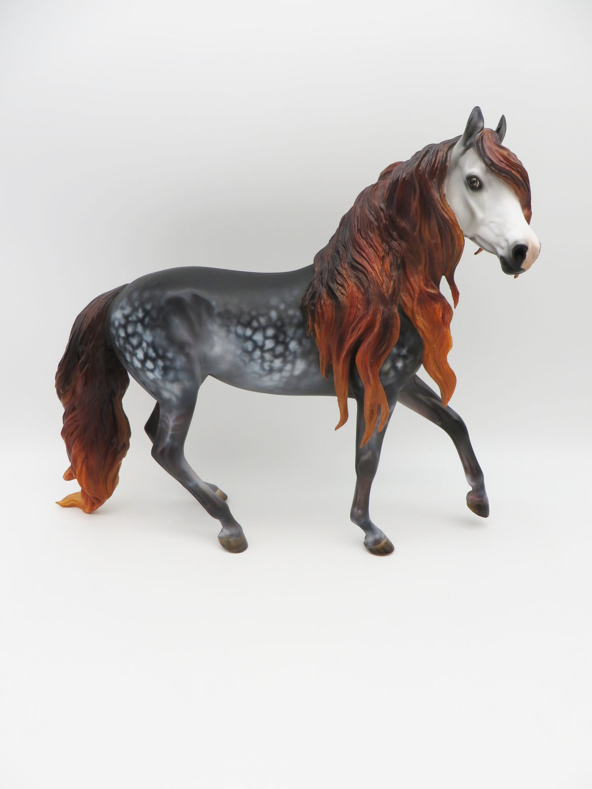 Otherworldly Gaze - OOAK - BEST OFFER - Custom Mulberry Grey Arabian Mare Painted by Julie Keim - MM22 #1
