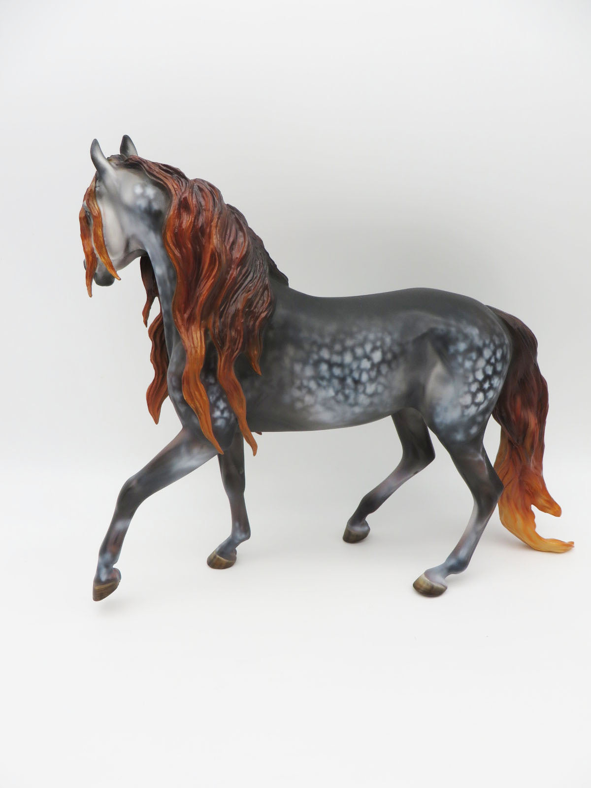 Otherworldly Gaze - OOAK - BEST OFFER - Custom Mulberry Grey Arabian Mare Painted by Julie Keim - MM22 #1