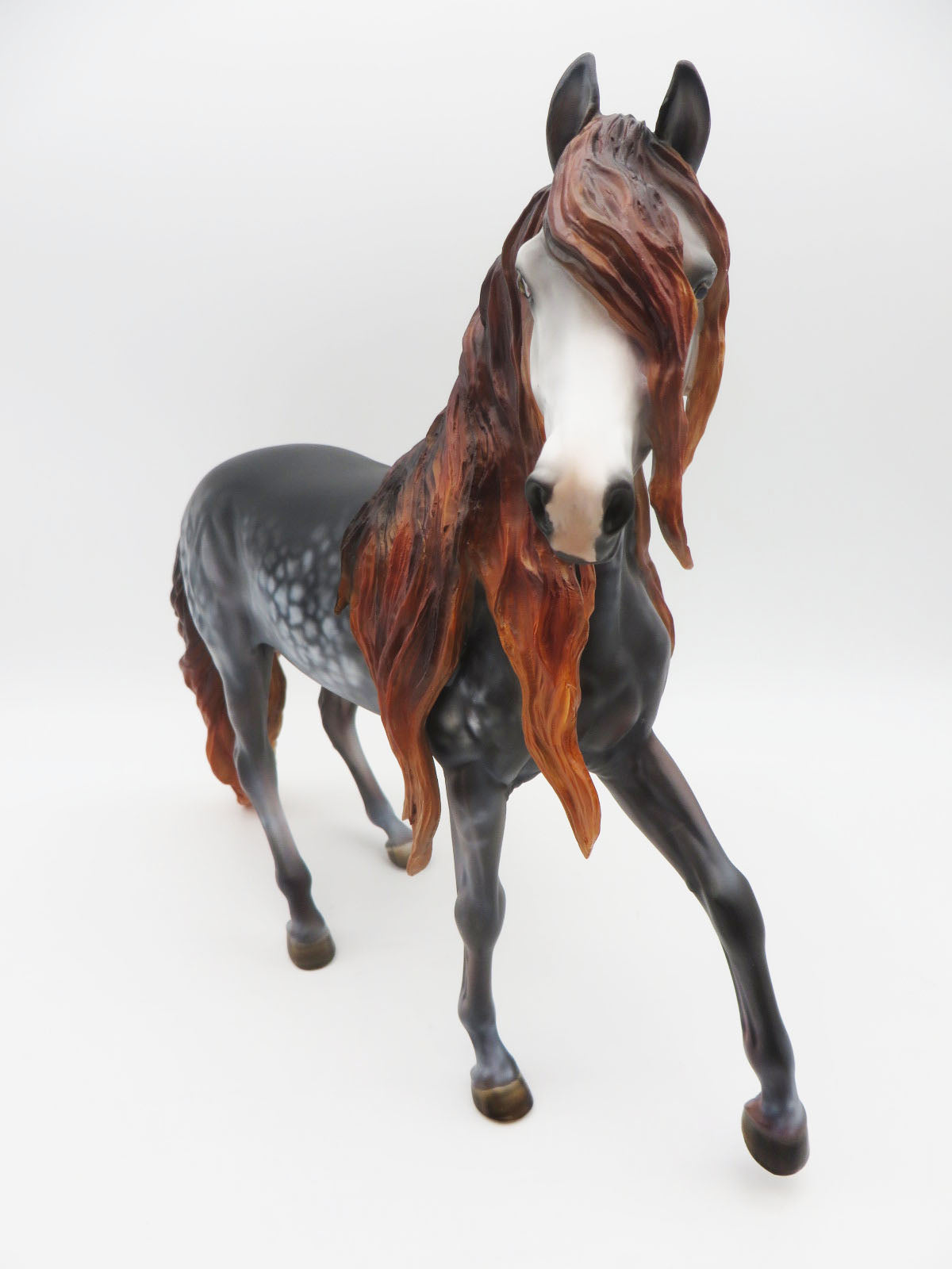 Otherworldly Gaze - OOAK - BEST OFFER - Custom Mulberry Grey Arabian Mare Painted by Julie Keim - MM22 #1