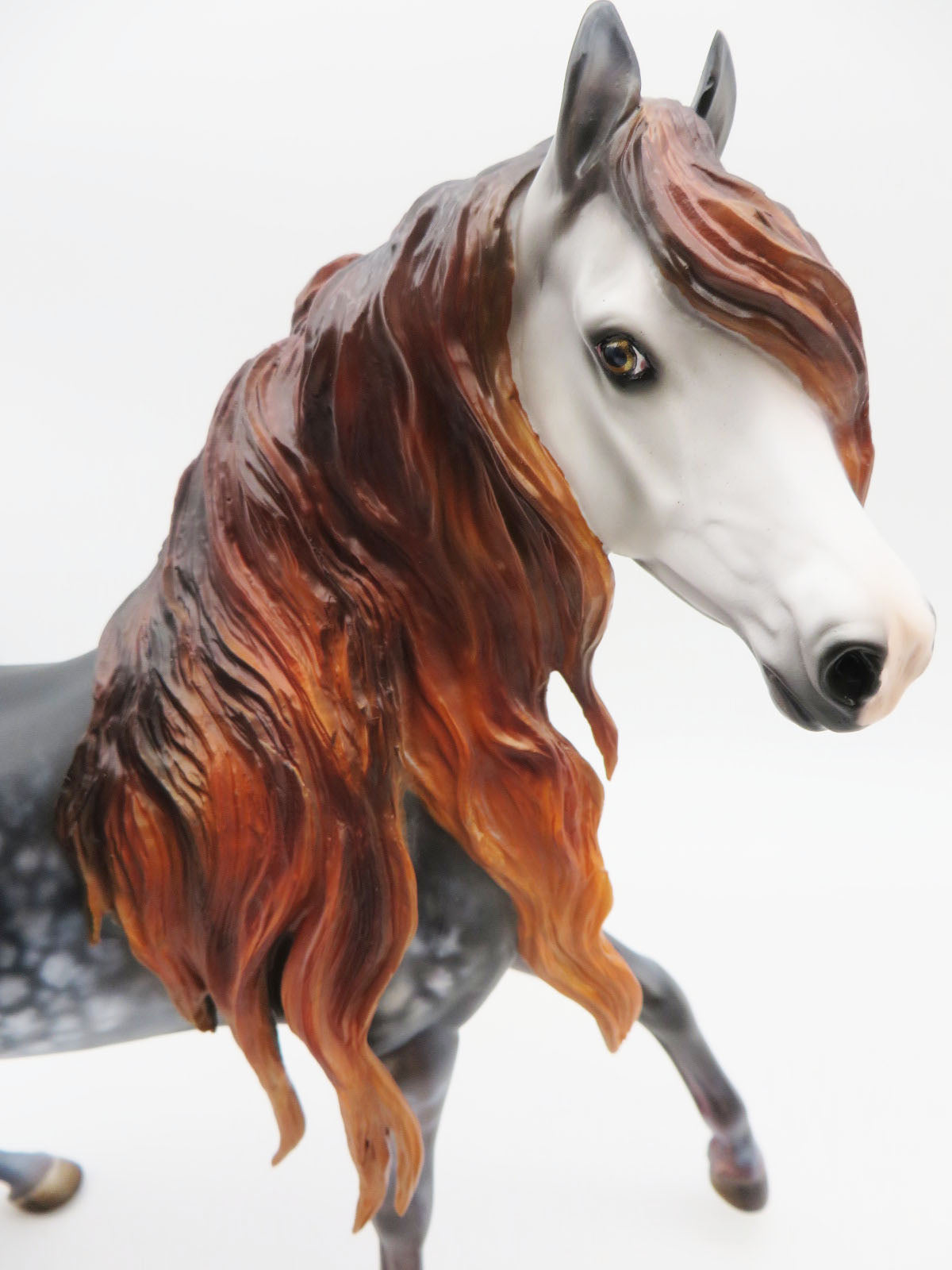 Otherworldly Gaze - OOAK - BEST OFFER - Custom Mulberry Grey Arabian Mare Painted by Julie Keim - MM22 #1