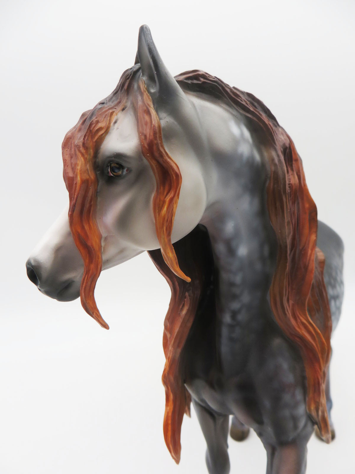 Otherworldly Gaze - OOAK - BEST OFFER - Custom Mulberry Grey Arabian Mare Painted by Julie Keim - MM22 #1