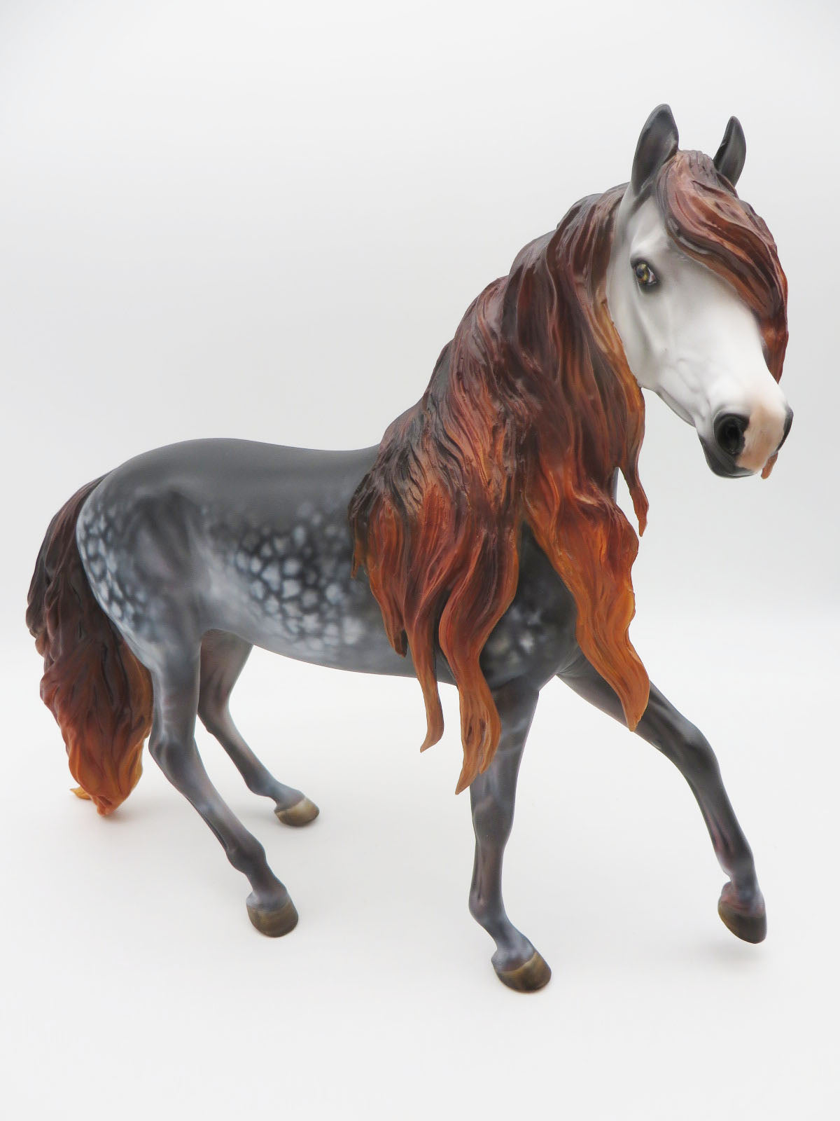 Otherworldly Gaze - OOAK - BEST OFFER - Custom Mulberry Grey Arabian Mare Painted by Julie Keim - MM22 #1
