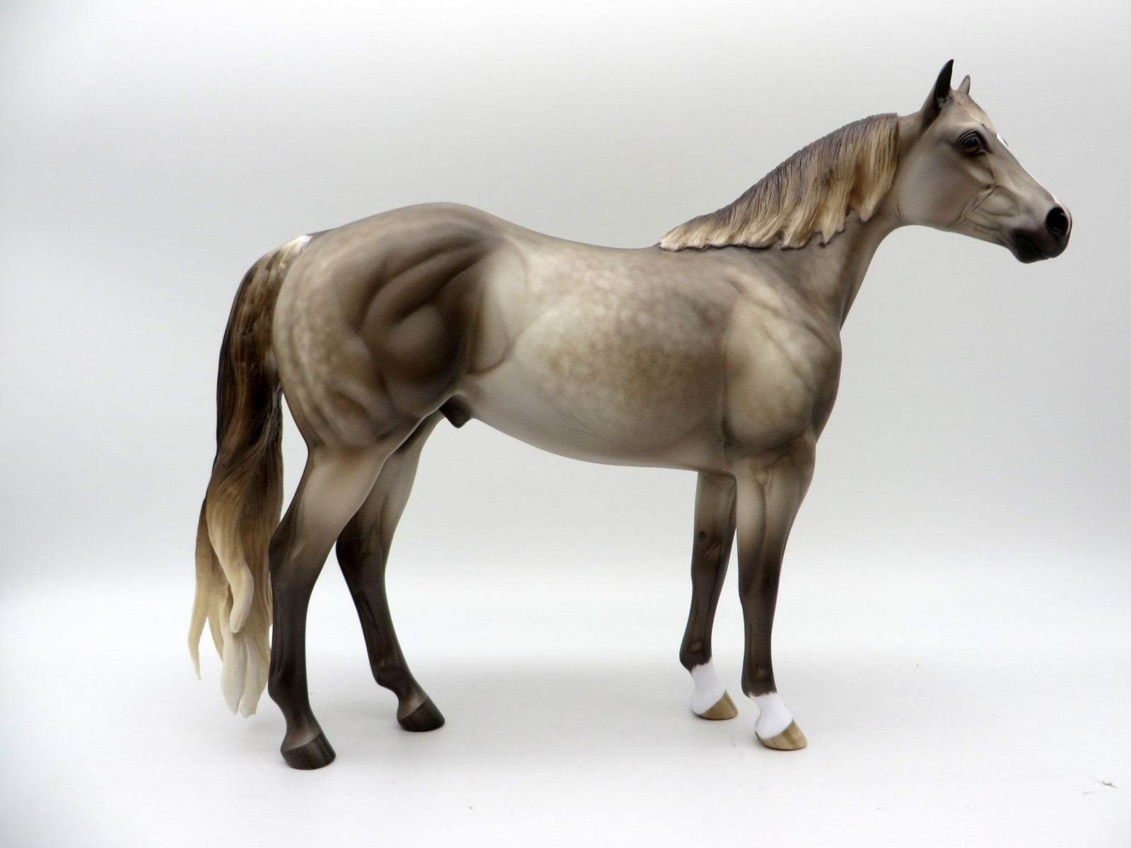 Otis-OOAK Dapple Buckskin ISH Painted by Sheryl Leisure 11/22/21