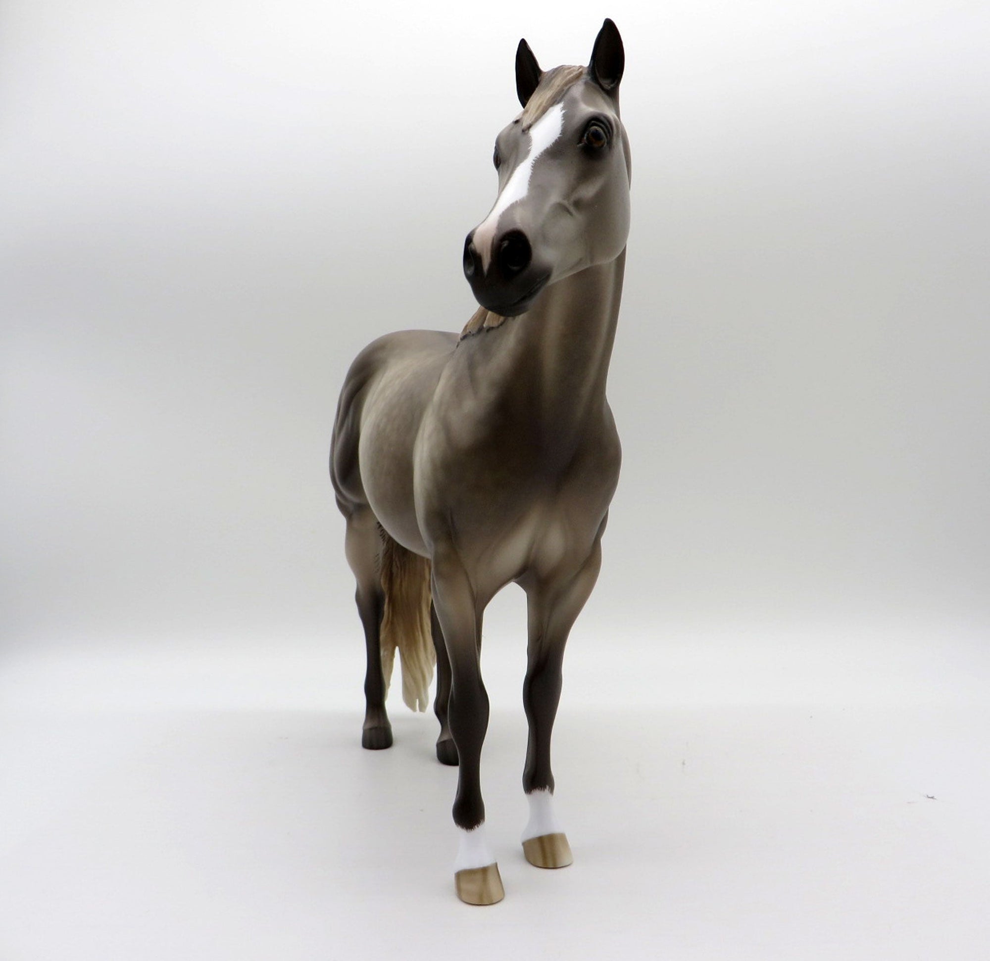 Otis-OOAK Dapple Buckskin ISH Painted by Sheryl Leisure 11/22/21