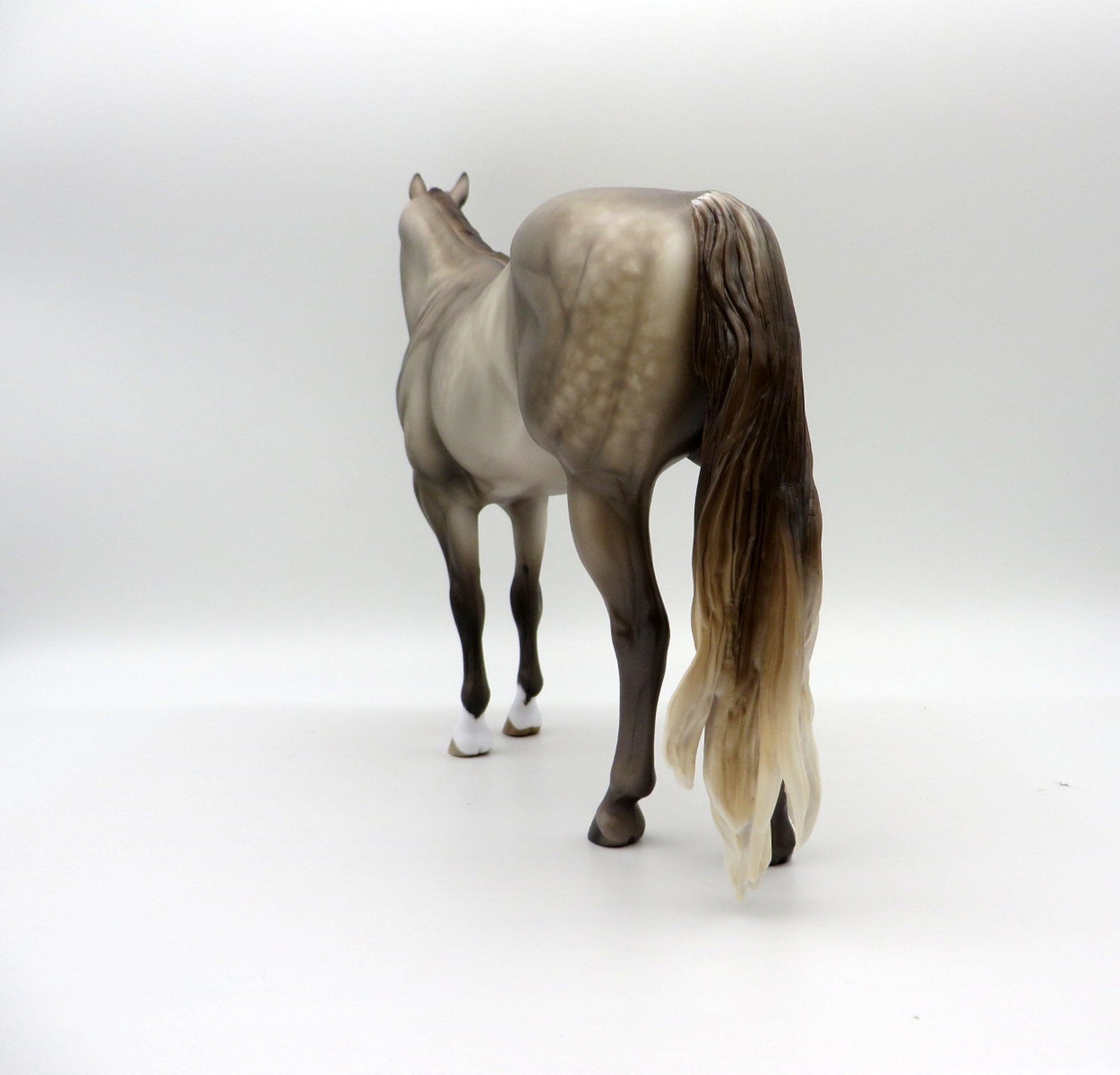 Otis-OOAK Dapple Buckskin ISH Painted by Sheryl Leisure 11/22/21