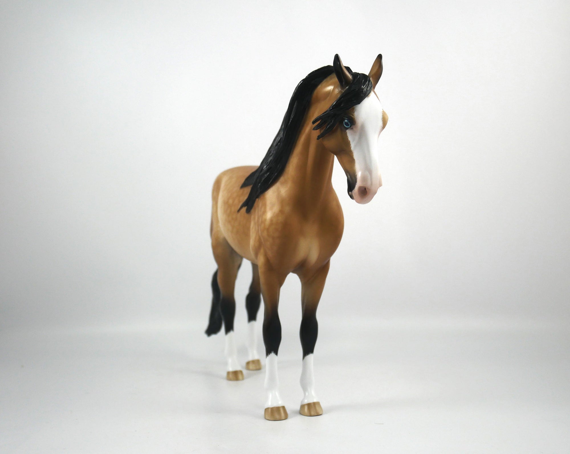 Ovestus-OOAK Dapple Buckskin Paint Andalusian Painted By Sheryl Leisure 1/8/21