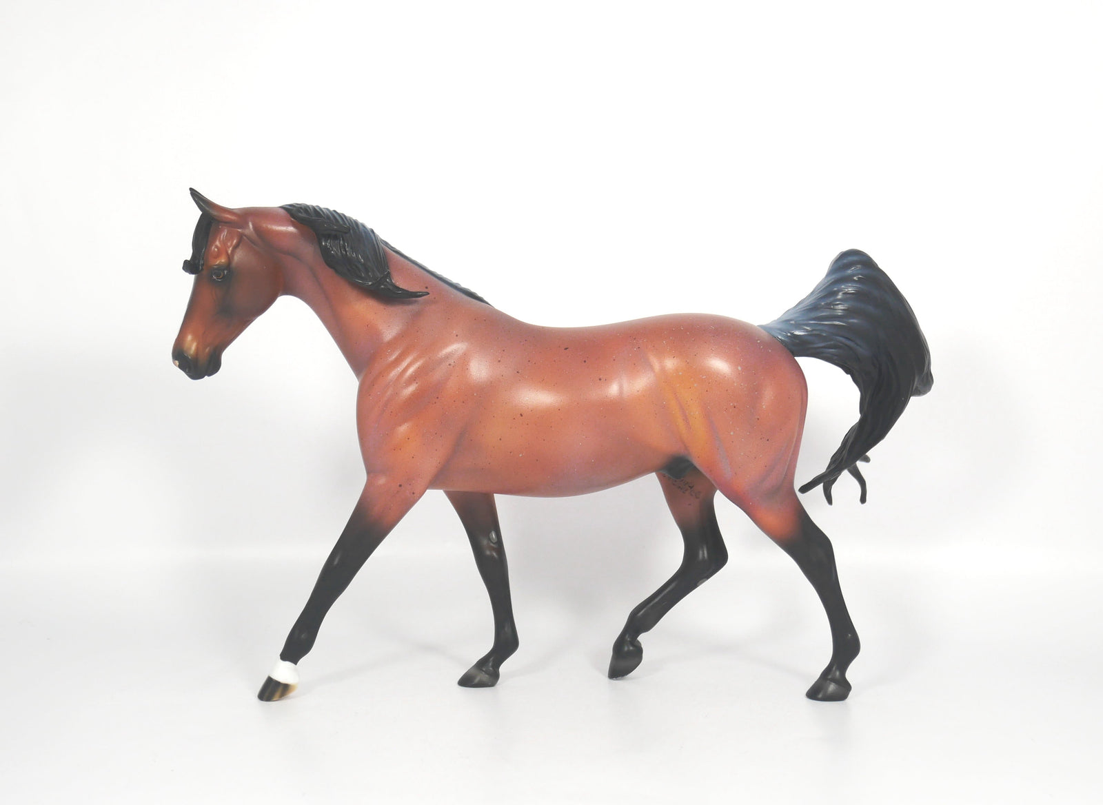 Goalie-OOAK Bay Roan Pony by Ellen 2/19/21