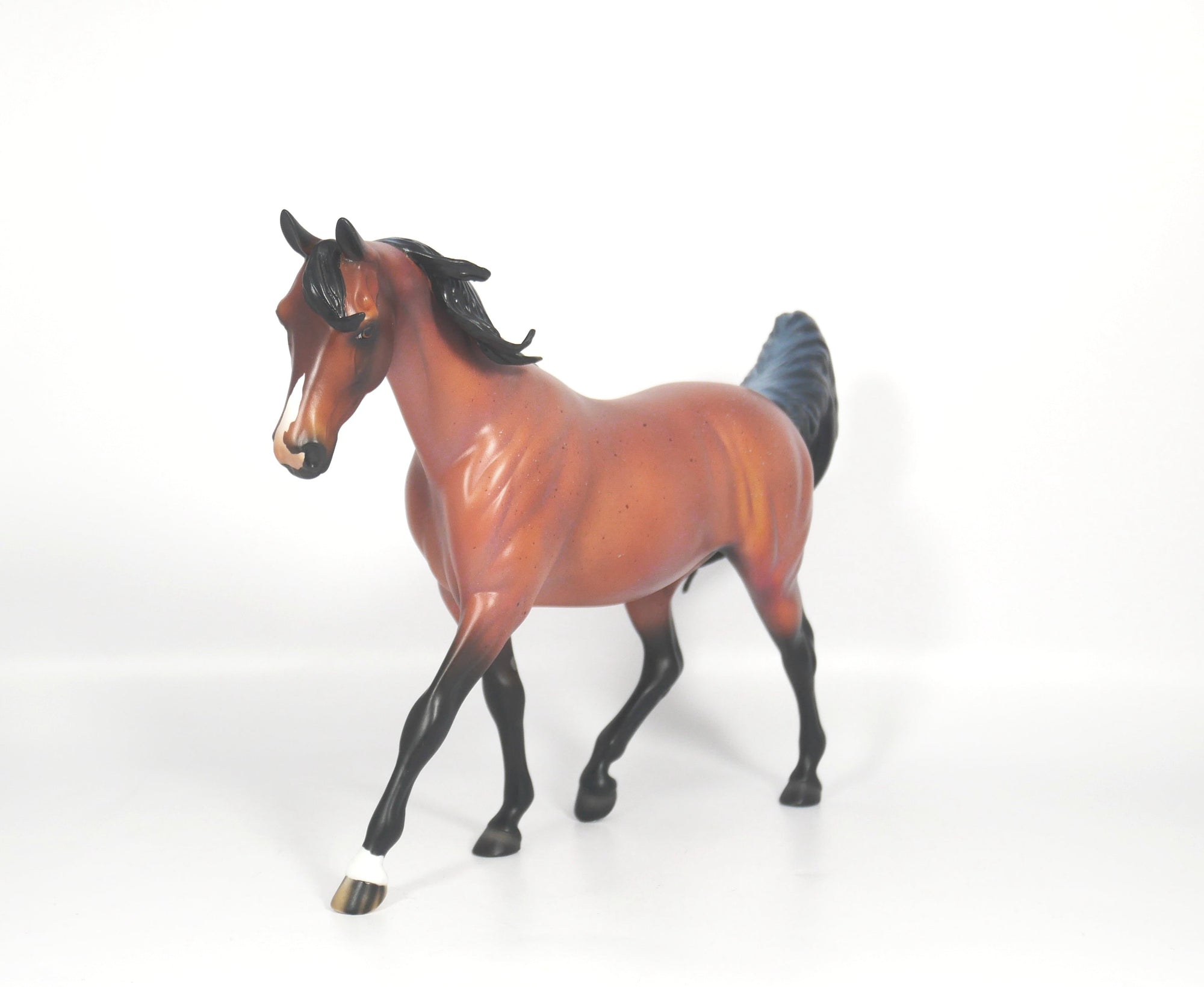 Goalie-OOAK Bay Roan Pony by Ellen 2/19/21