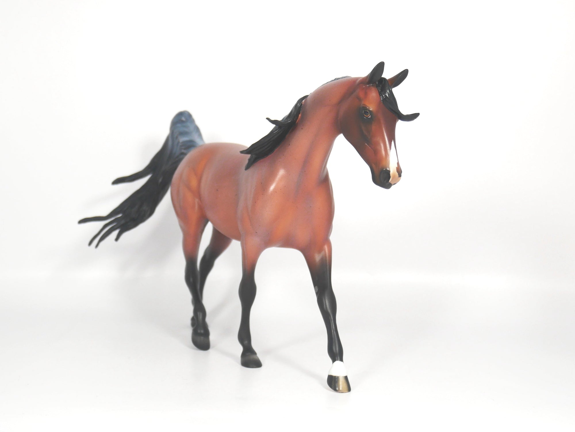 Goalie-OOAK Bay Roan Pony by Ellen 2/19/21