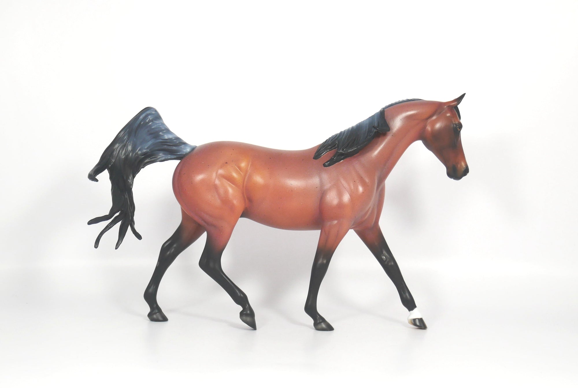 Goalie-OOAK Bay Roan Pony by Ellen 2/19/21