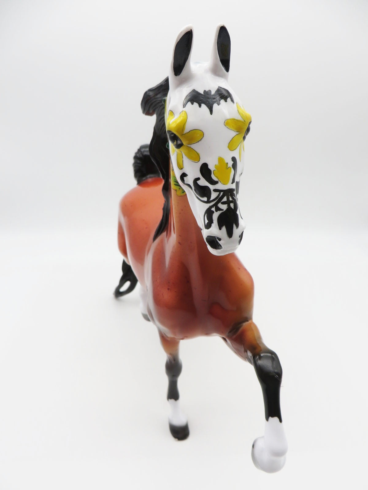 Peaceful Warrior  - OOAK Sugar Skull Saddlebred Horse By Dawn Quick