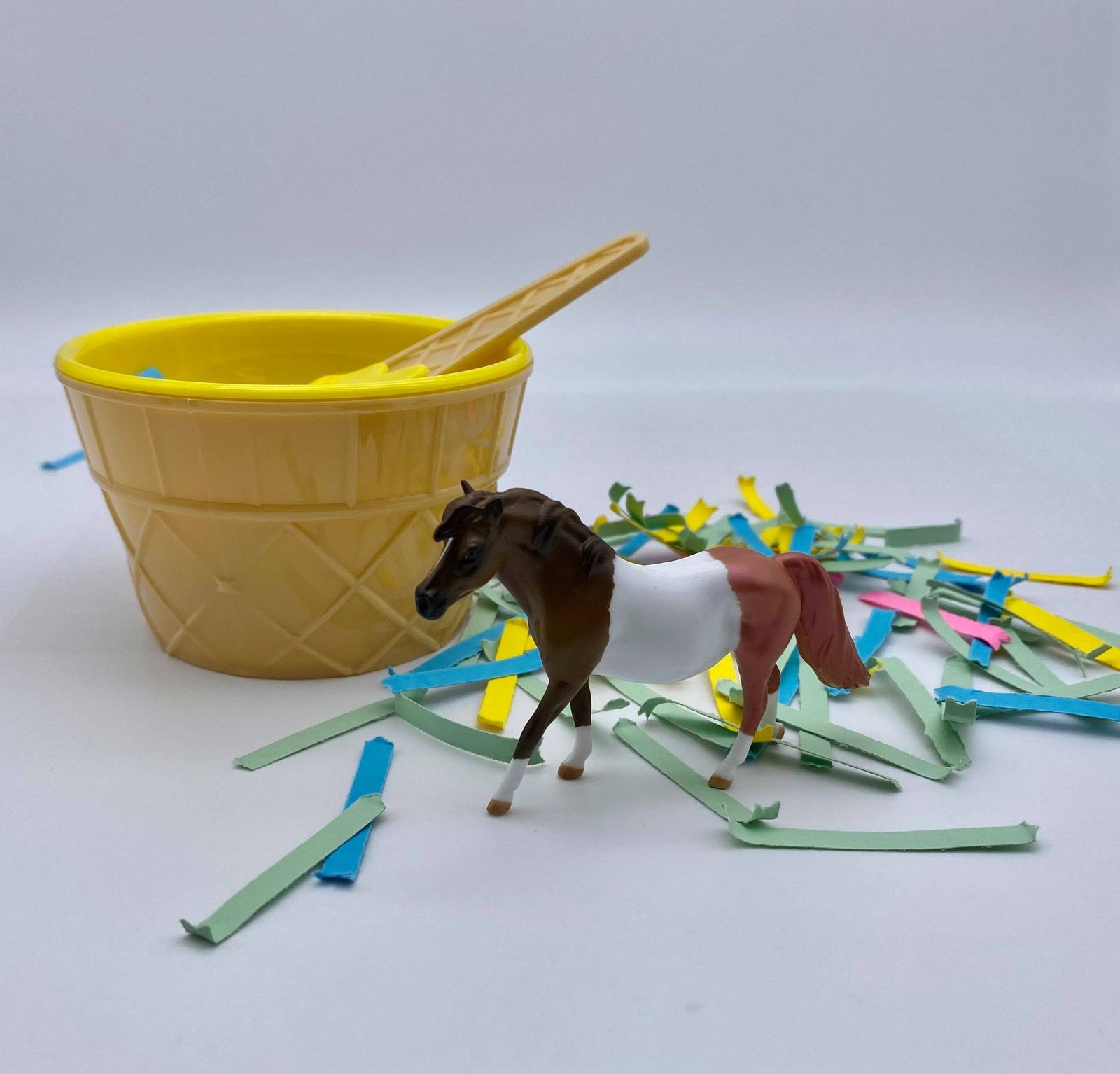 Neapolitan- OOAK Pony Chip Painted By Audrey Dixon  NICM-7/23/21