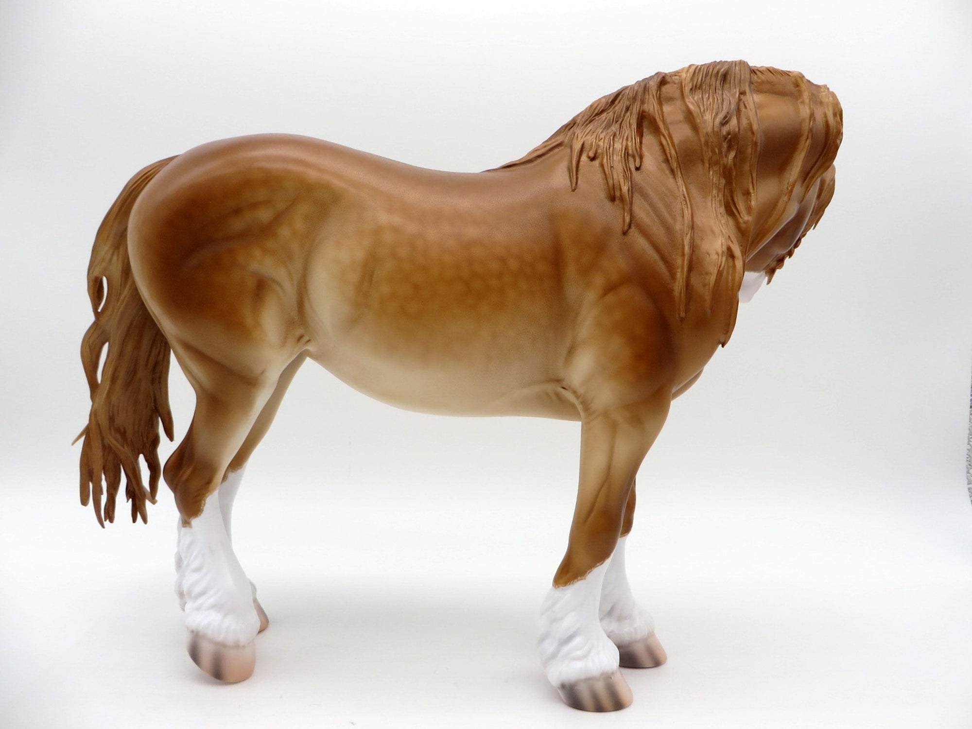 Palisade-OOAK Dapple Chestnut Heavy Draft Mare Painted By Caroline Boydston 6/28/21