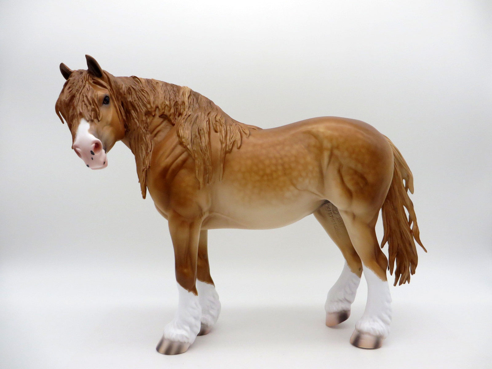 Palisade-OOAK Dapple Chestnut Heavy Draft Mare Painted By Caroline Boydston 6/28/21