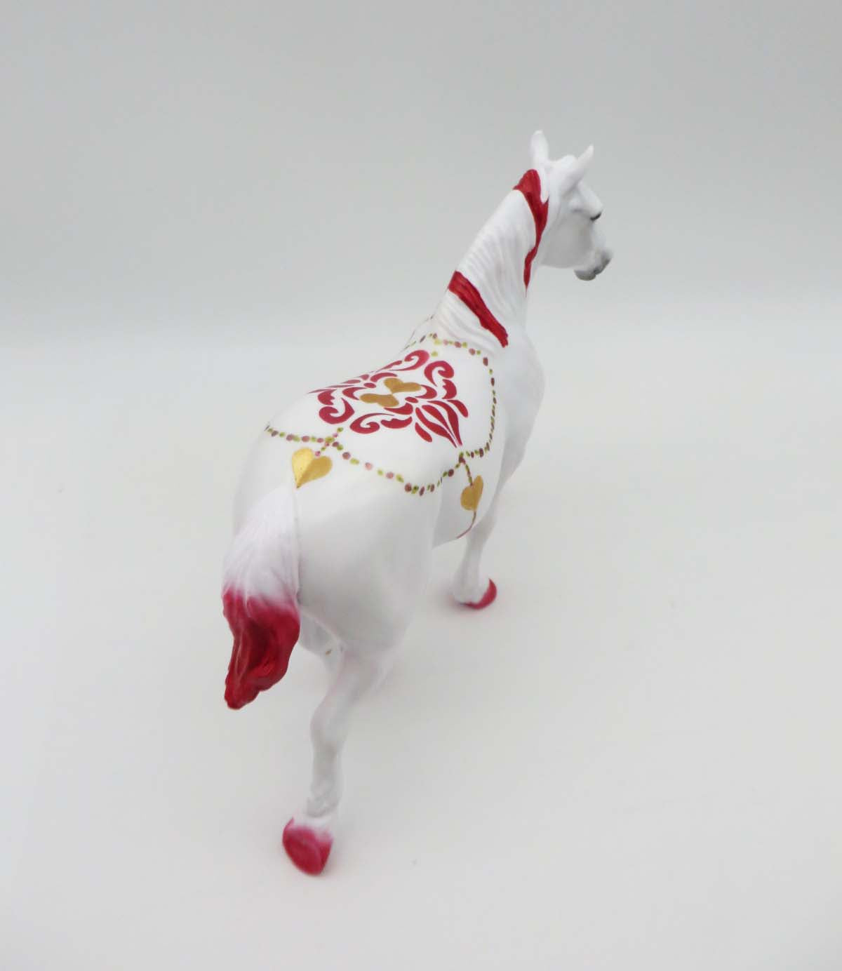 Parade Pony -OOAK - Valentine Decorator Pebble Draft By Dawn Quick  2/14/23