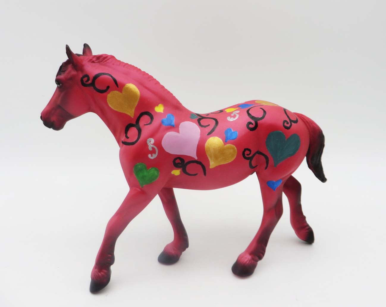 Party In Pink -OOAK - Valentine Decorator Pebble Draft By Dawn Quick  2/14/23