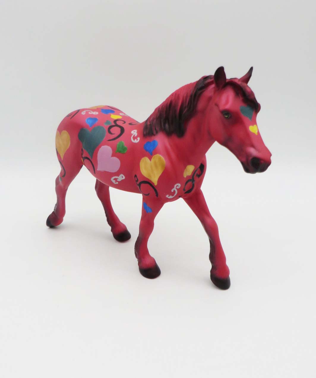 Party In Pink -OOAK - Valentine Decorator Pebble Draft By Dawn Quick  2/14/23