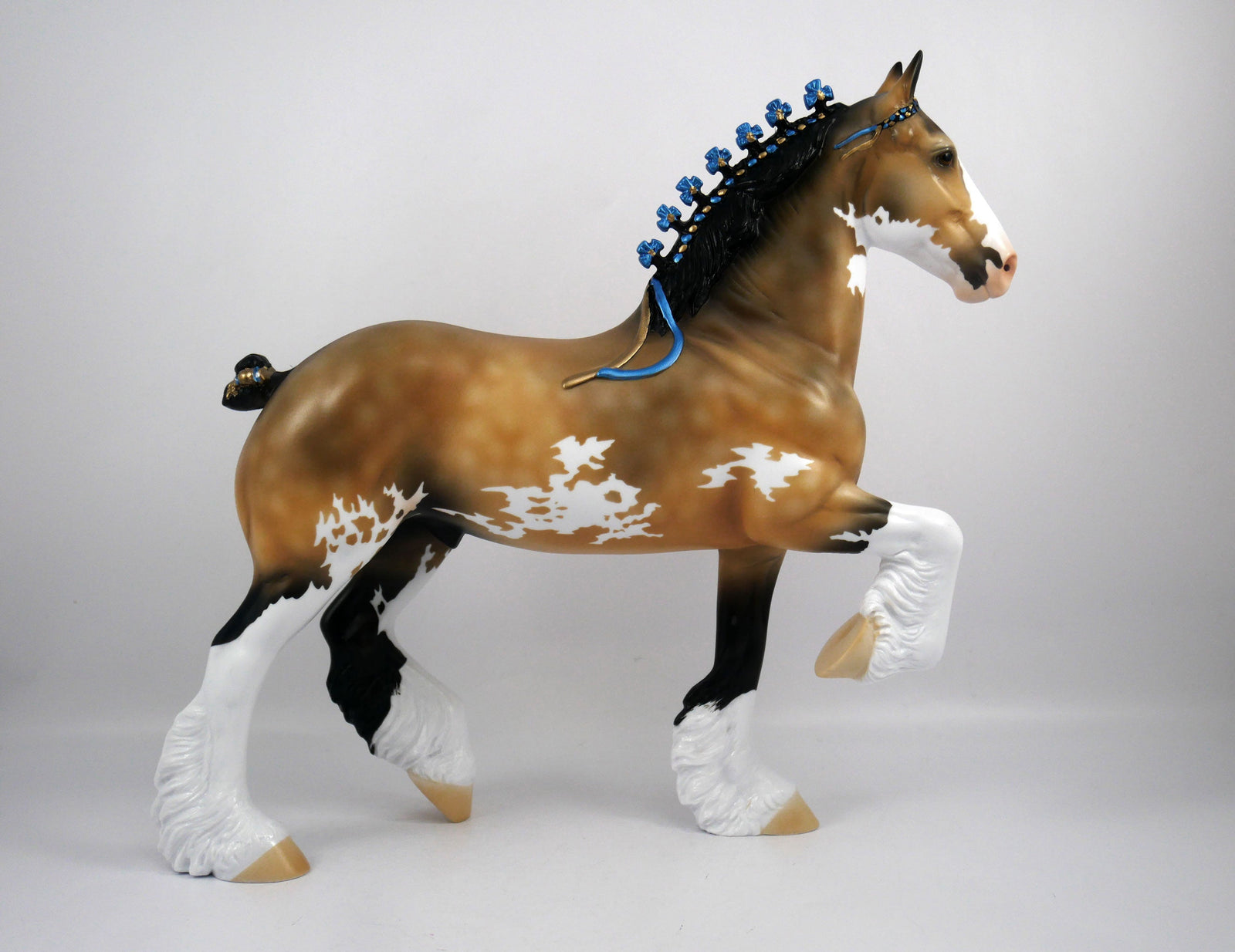 Patsy-OOAK Dapple Buckskin Paint Trotting Drafter by Ellen 1/29/21