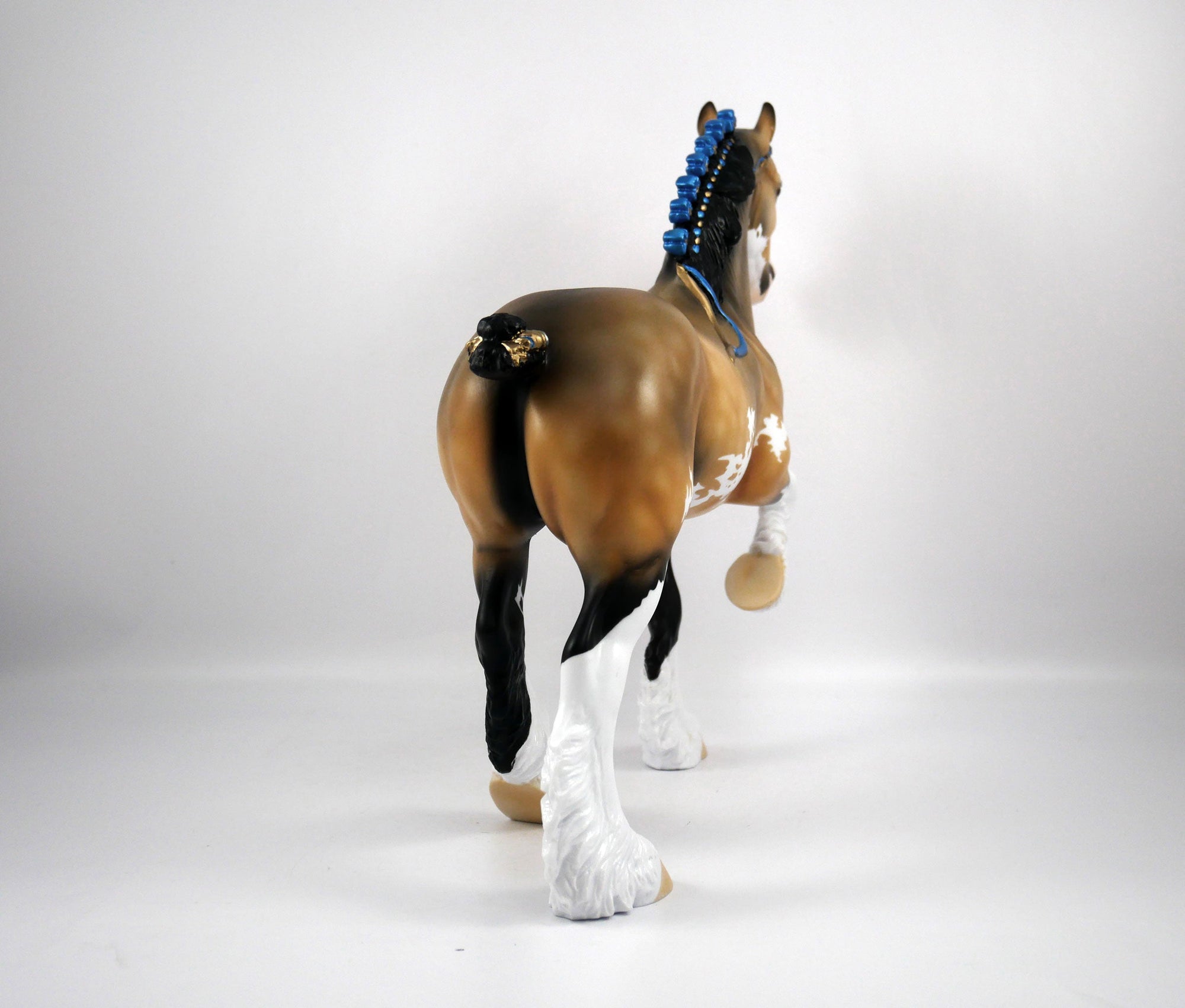 Patsy-OOAK Dapple Buckskin Paint Trotting Drafter by Ellen 1/29/21