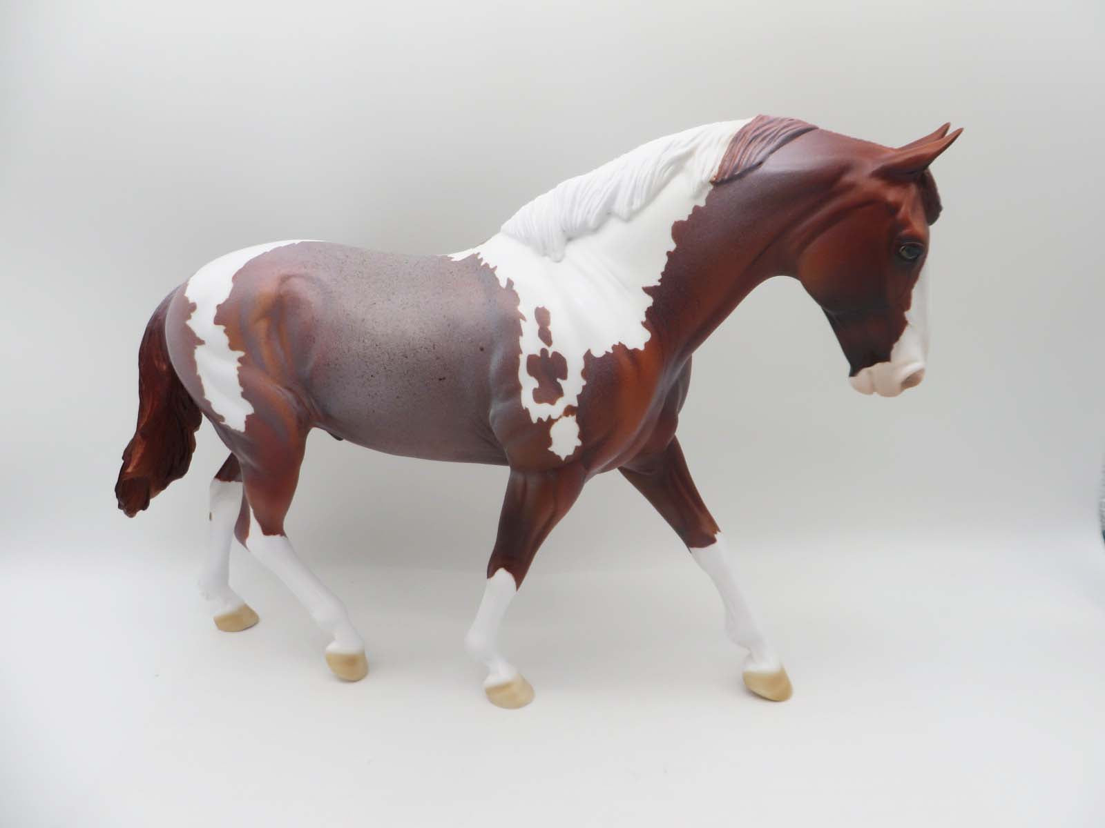 Peck Of Trouble - OOAK - Red Roan Tobiano Irish Draft By Dawn Quick - SHCF23