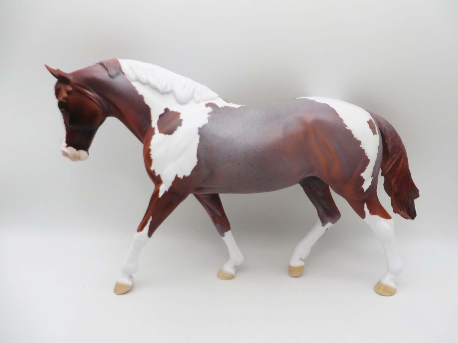 Peck Of Trouble - OOAK - Red Roan Tobiano Irish Draft By Dawn Quick - SHCF23