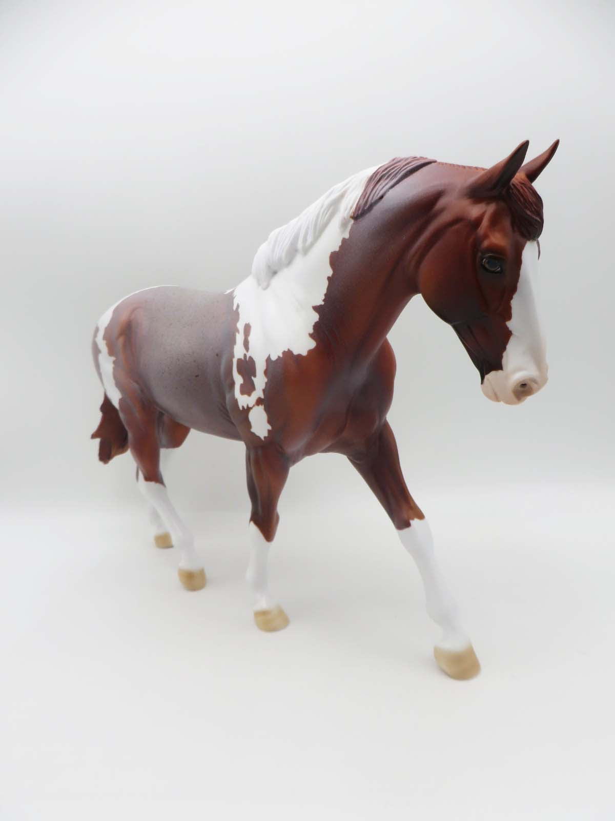 Peck Of Trouble - OOAK - Red Roan Tobiano Irish Draft By Dawn Quick - SHCF23