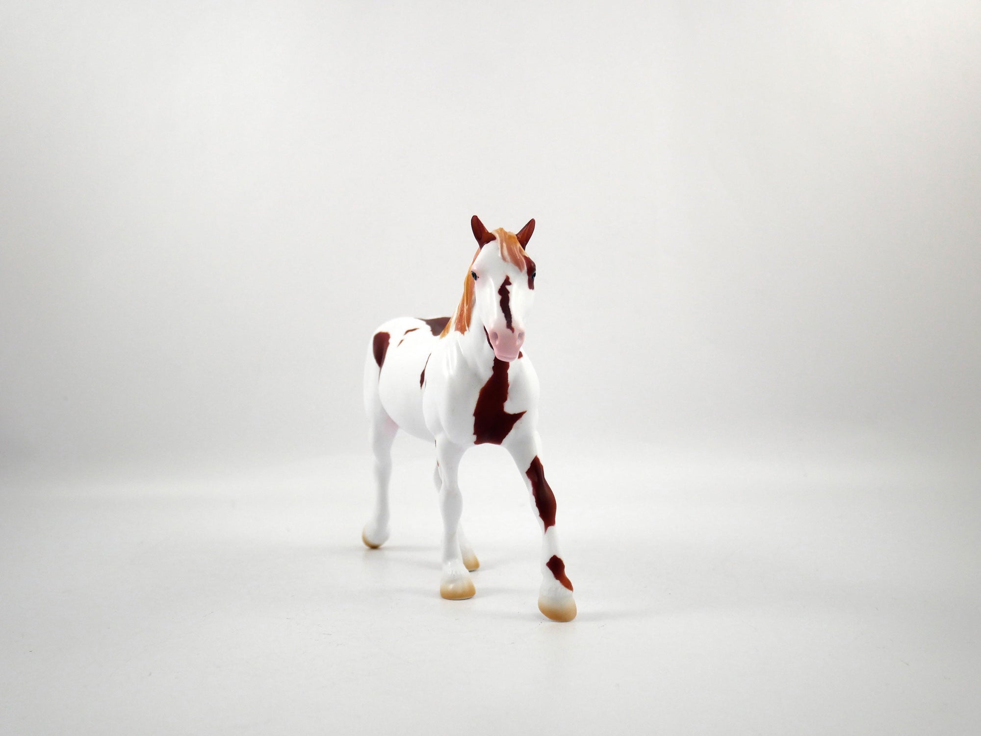 Peyton-OOAK Chestnut Pinto Trotting Draft Pebbles SB21