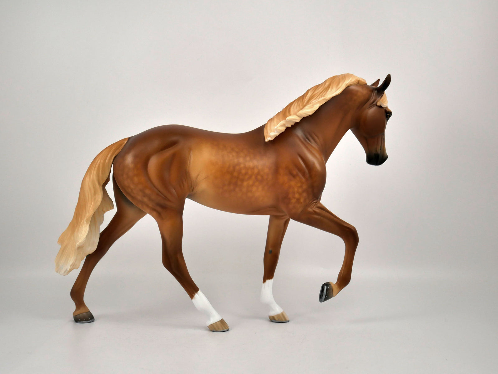 Phineas-OOAK Dapple Chestnut Tennessee Walker Painted By Sheryl Leisure  1/8/21