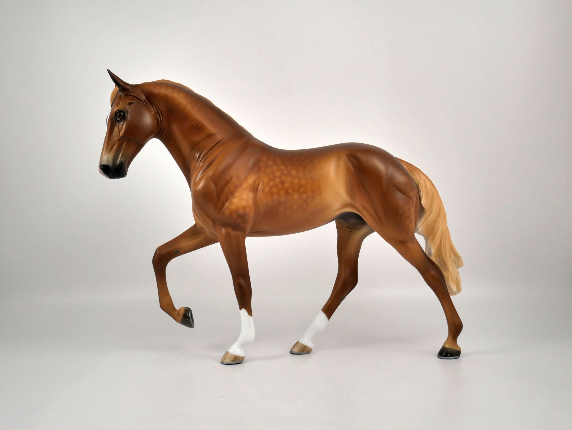 Phineas-OOAK Dapple Chestnut Tennessee Walker Painted By Sheryl Leisure  1/8/21