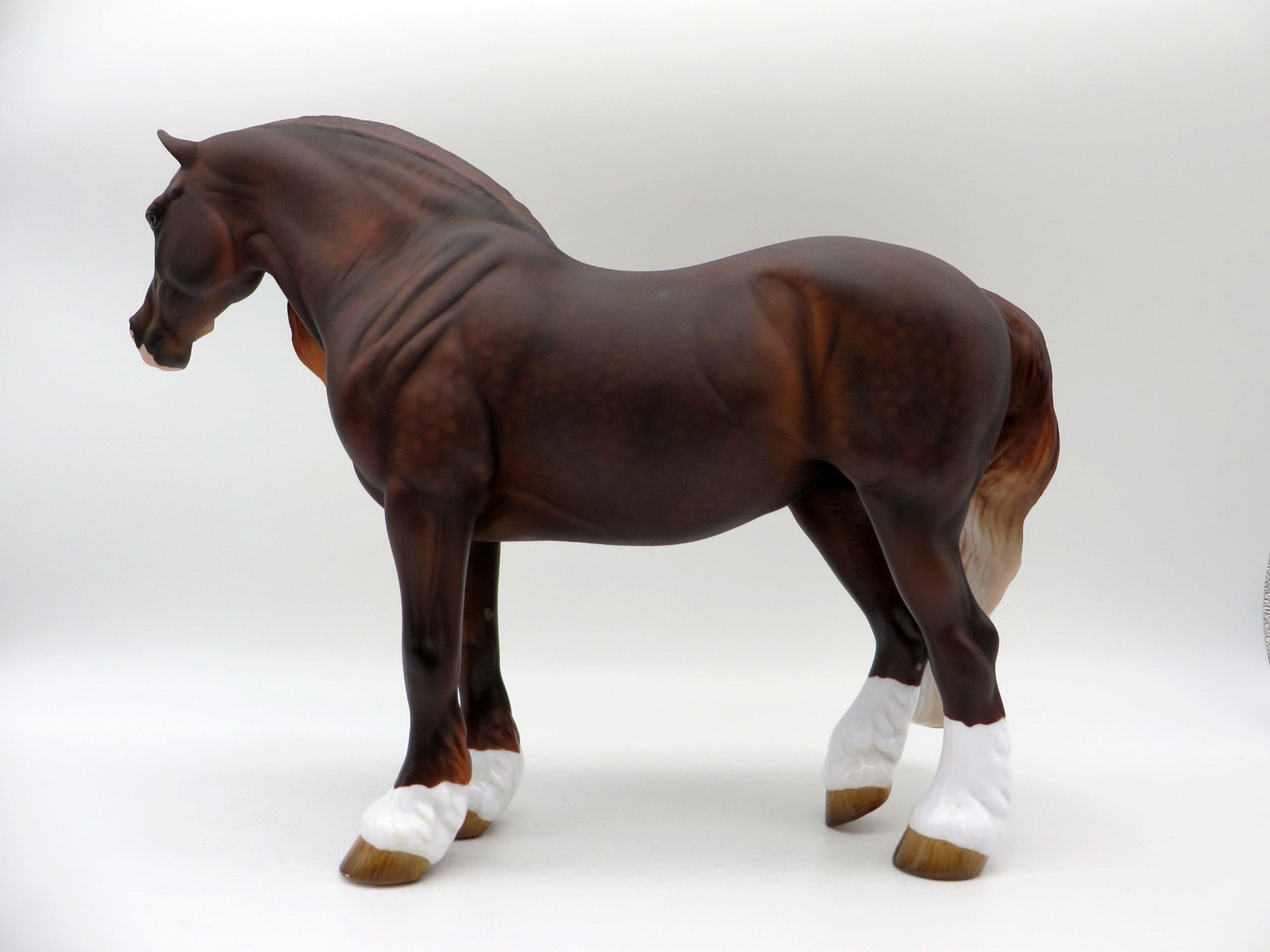 Phoenix-OOAK Chestnut Heavy Draft Mare Painted By Audrey Dixon 6/7/21