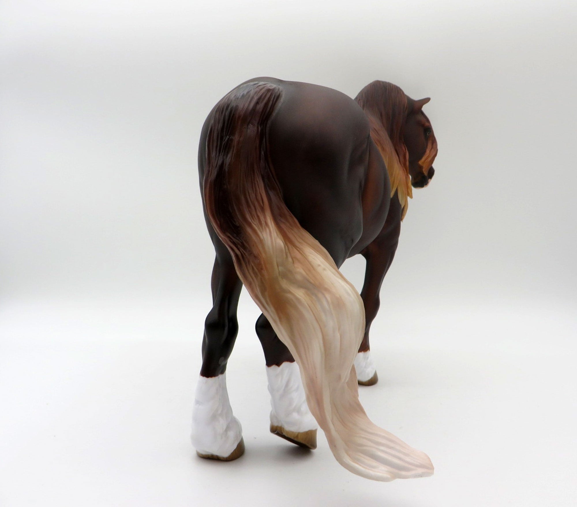 Phoenix-OOAK Chestnut Heavy Draft Mare Painted By Audrey Dixon 6/7/21