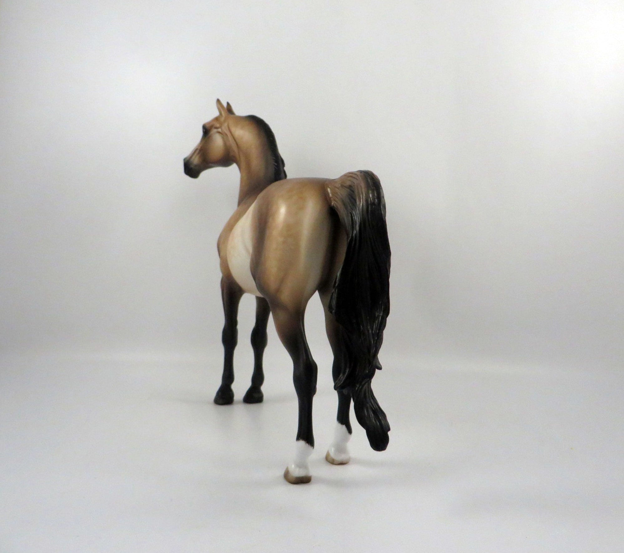 Phylange-OOAK Dapple Buckskin Morgan Painted by Sheryl Leisure 3/5/21