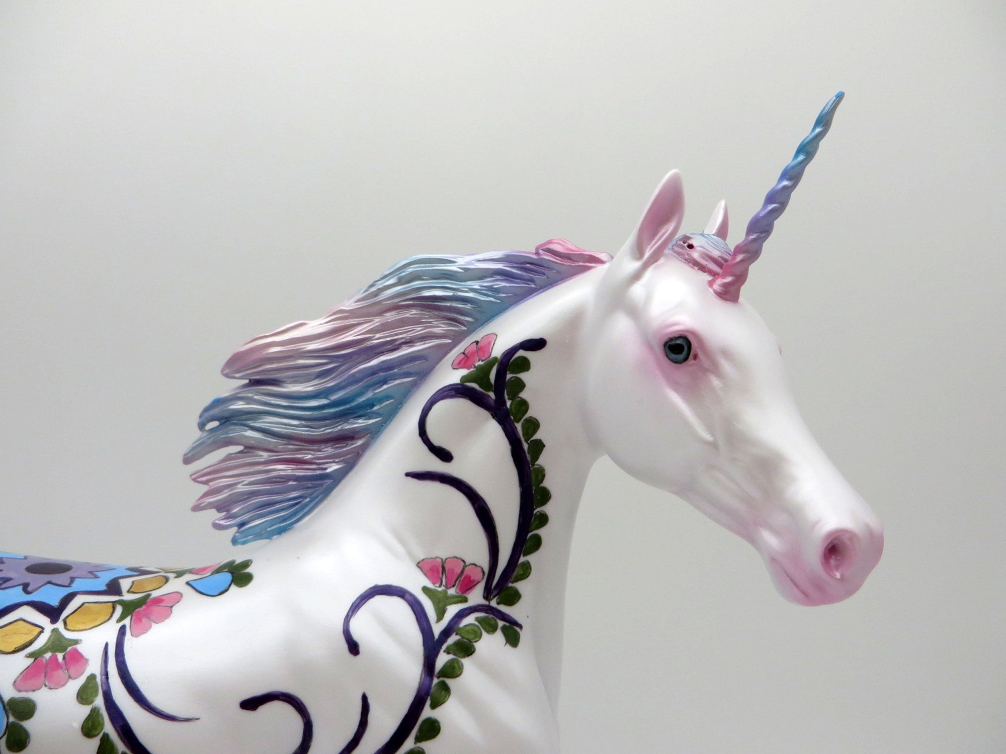 Pink Mandevilla | Floral Unicorn Arabian Deco by Dawn Quick | 6/30/21