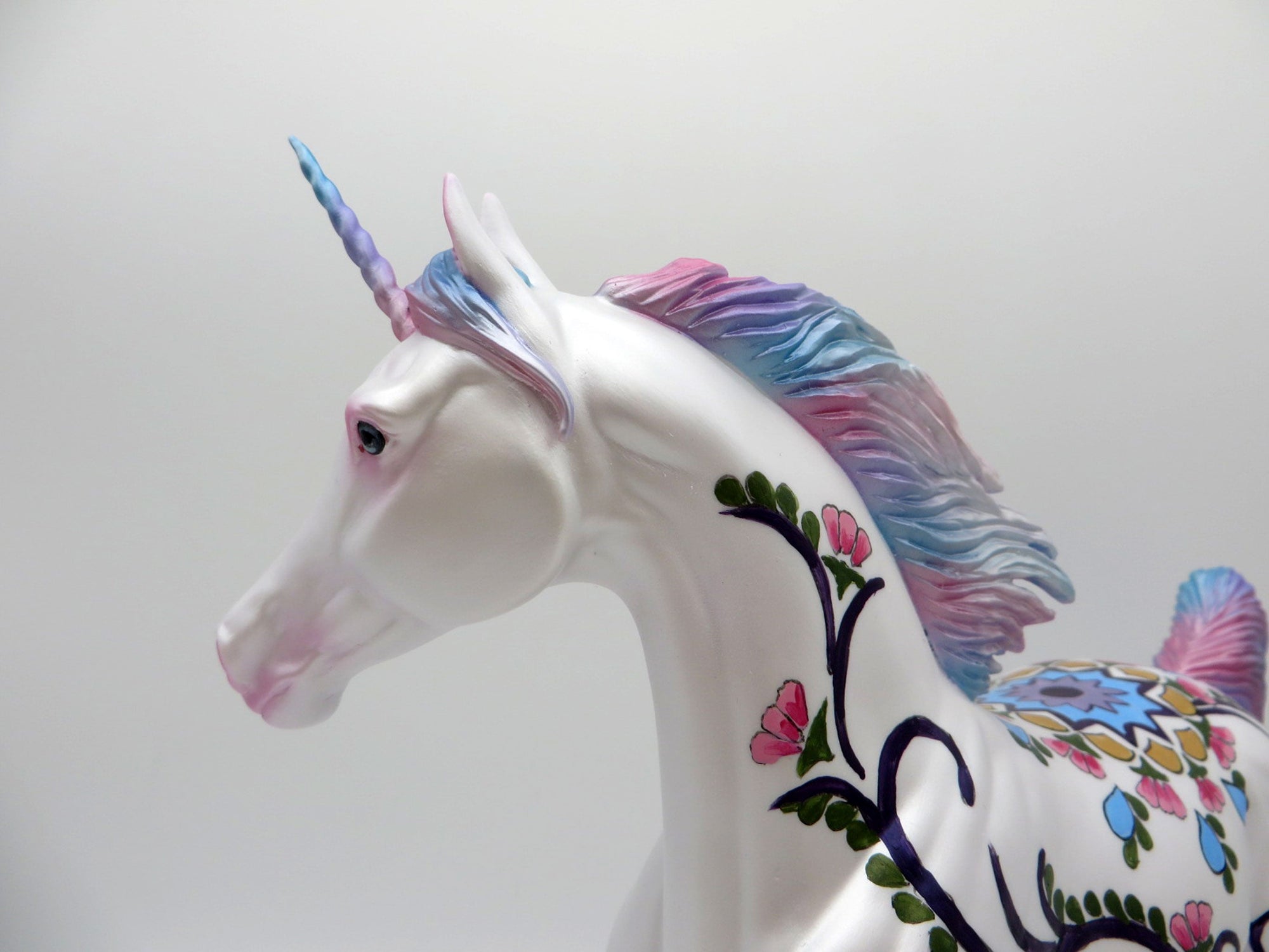 Pink Mandevilla | Floral Unicorn Arabian Deco by Dawn Quick | 6/30/21