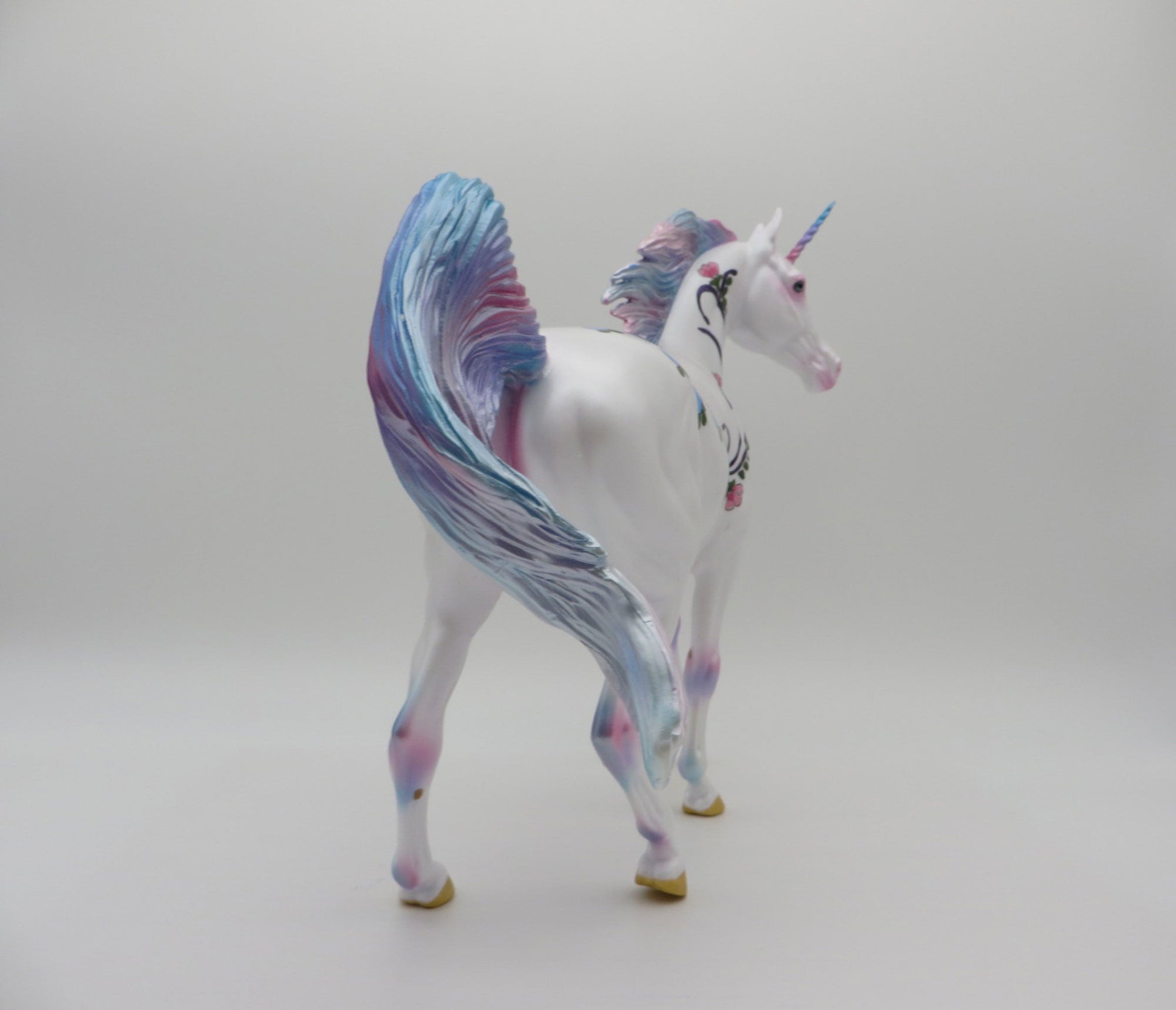 Pink Mandevilla | Floral Unicorn Arabian Deco by Dawn Quick | 6/30/21