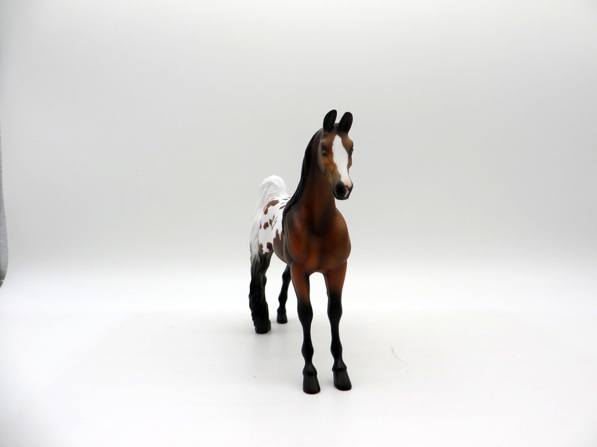 Plath-OOAK Bay Appaloosa Saddlebred Pebbles  Painted By Ellen Robbins EQ21