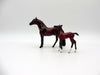 Pleuro and Forskalii-OOAK Chip Andalusian and Foal Deco Sea Slug Painted By Ellen Robbins 7/16/21