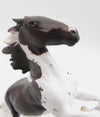 Pointer-OOAK Liver Chestnut &quot;Pointer&quot; Rearing Pebbles By Jess Hamill P&amp;C 23