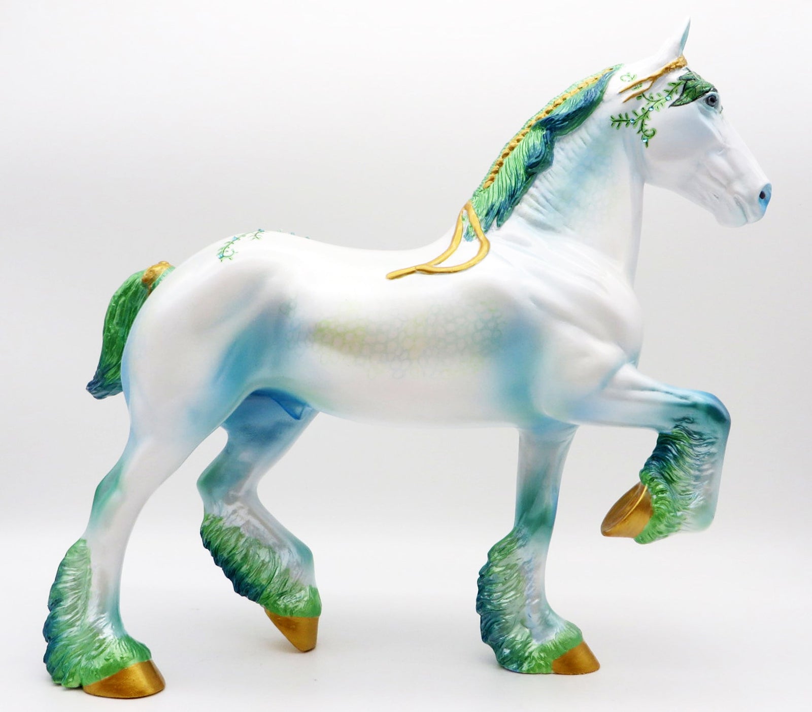 Poison OOAK Trotting Drafter Decorator Painted By Jas MM 21