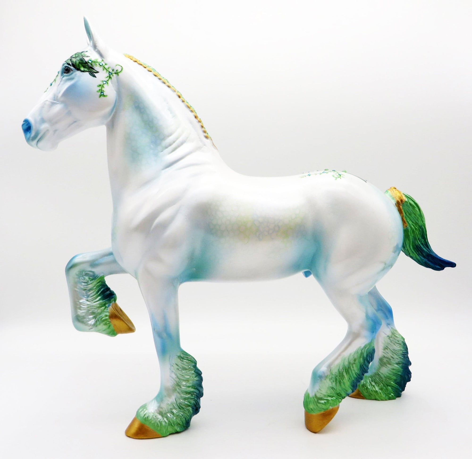 Poison OOAK Trotting Drafter Decorator Painted By Jas MM 21