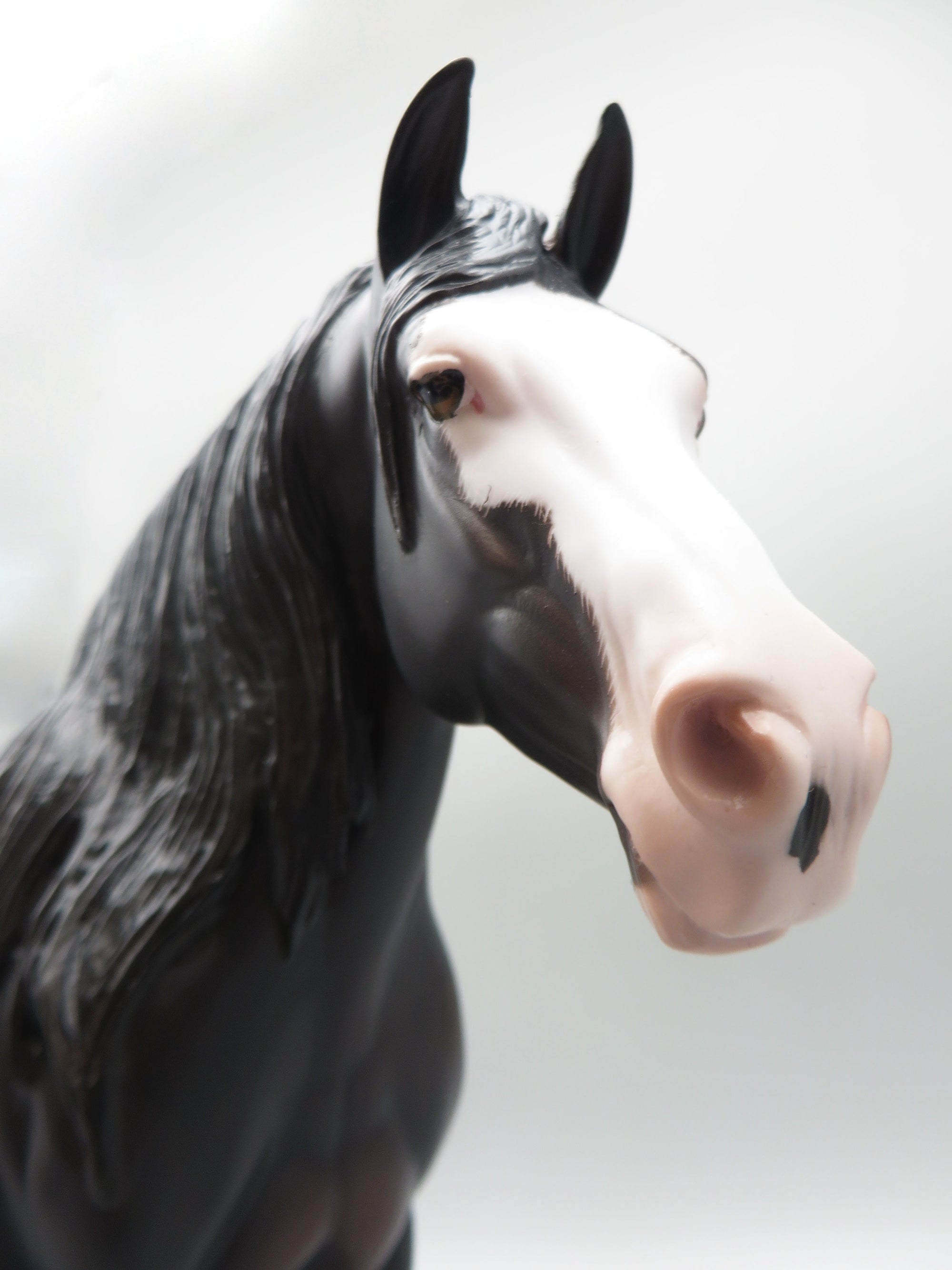 Pong - OOAK - Dappled Sunburnt Black Heavy Draft Mare by Sheryl Leisure - Best Offer 5/30/23