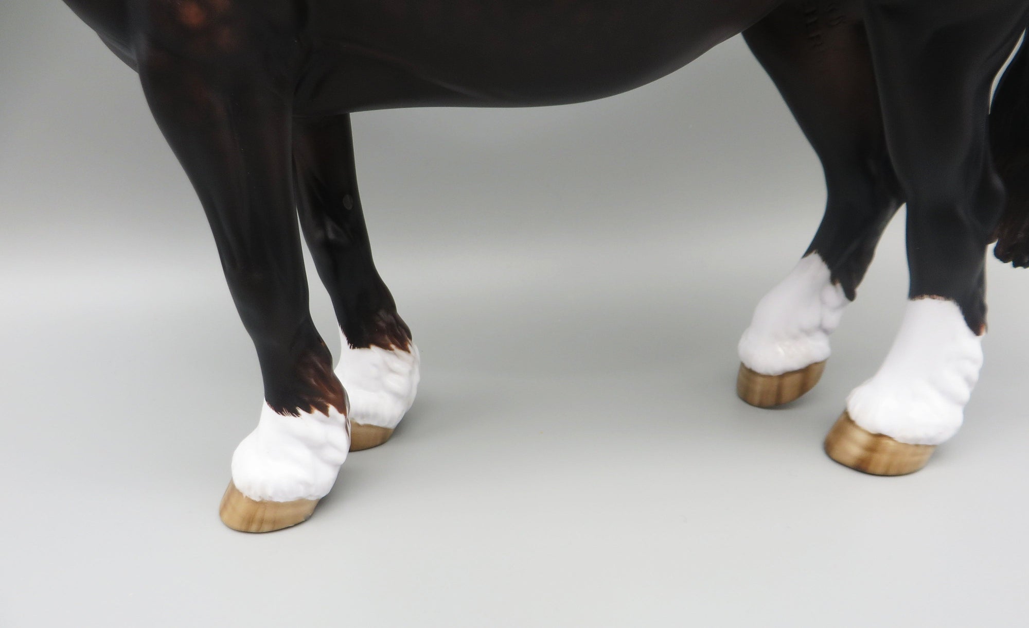 Pong - OOAK - Dappled Sunburnt Black Heavy Draft Mare by Sheryl Leisure - Best Offer 5/30/23