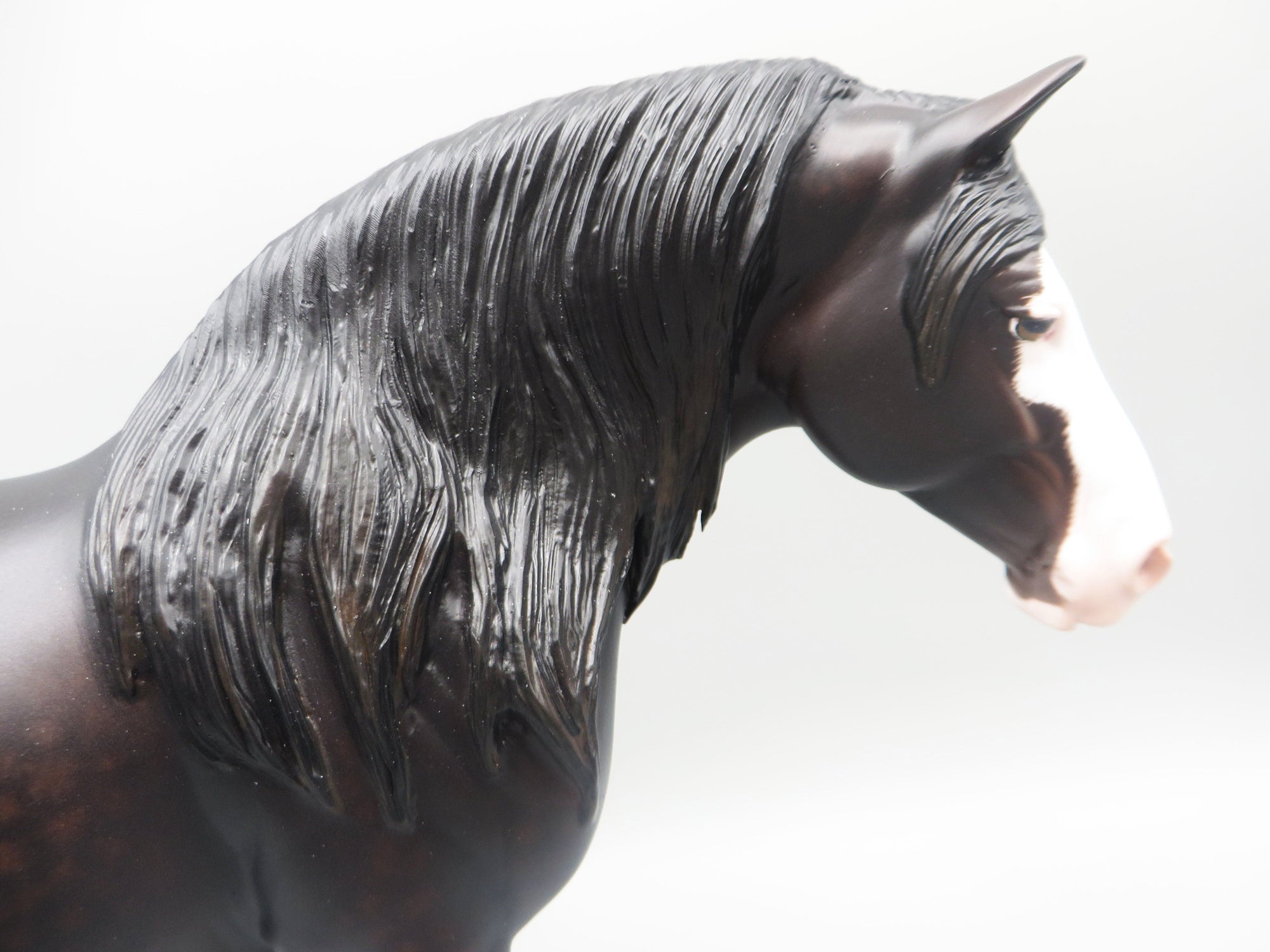 Pong - OOAK - Dappled Sunburnt Black Heavy Draft Mare by Sheryl Leisure - Best Offer 5/30/23