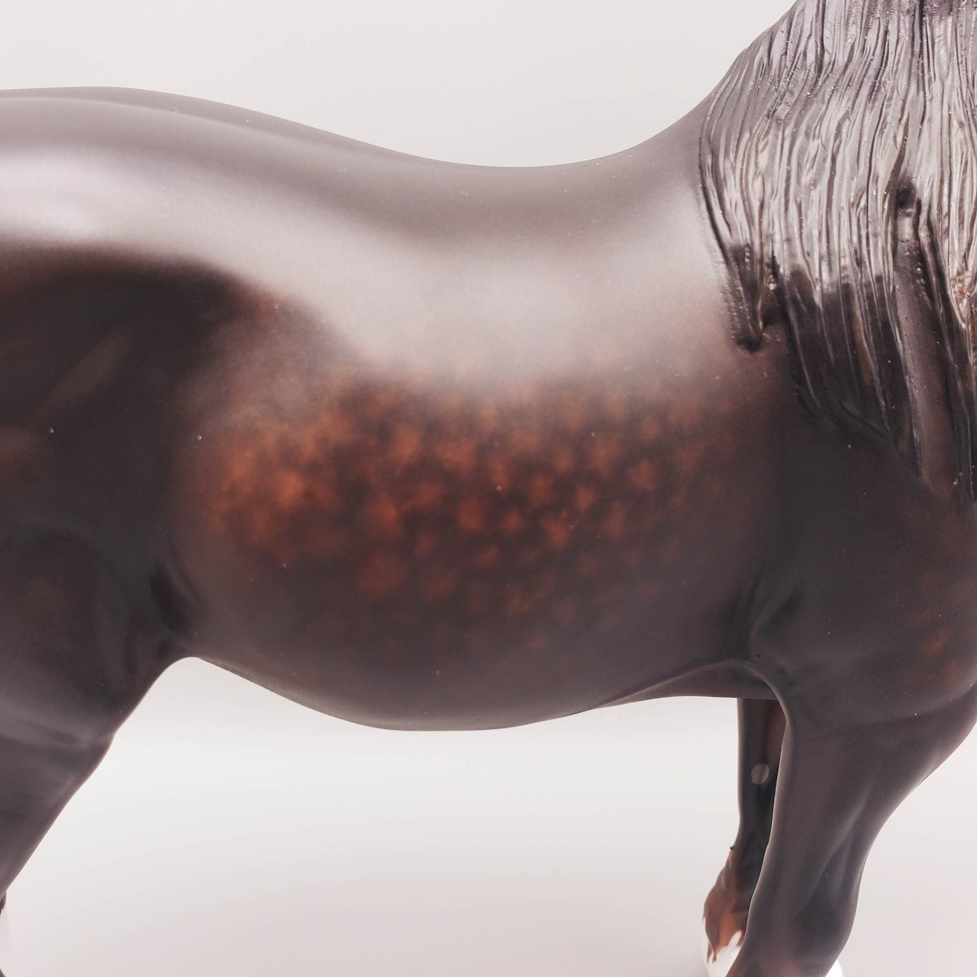 Pong - OOAK - Dappled Sunburnt Black Heavy Draft Mare by Sheryl Leisure - Best Offer 5/30/23