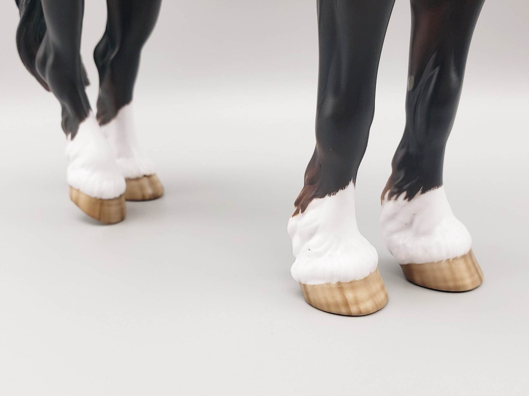 Pong - OOAK - Dappled Sunburnt Black Heavy Draft Mare by Sheryl Leisure - Best Offer 5/30/23