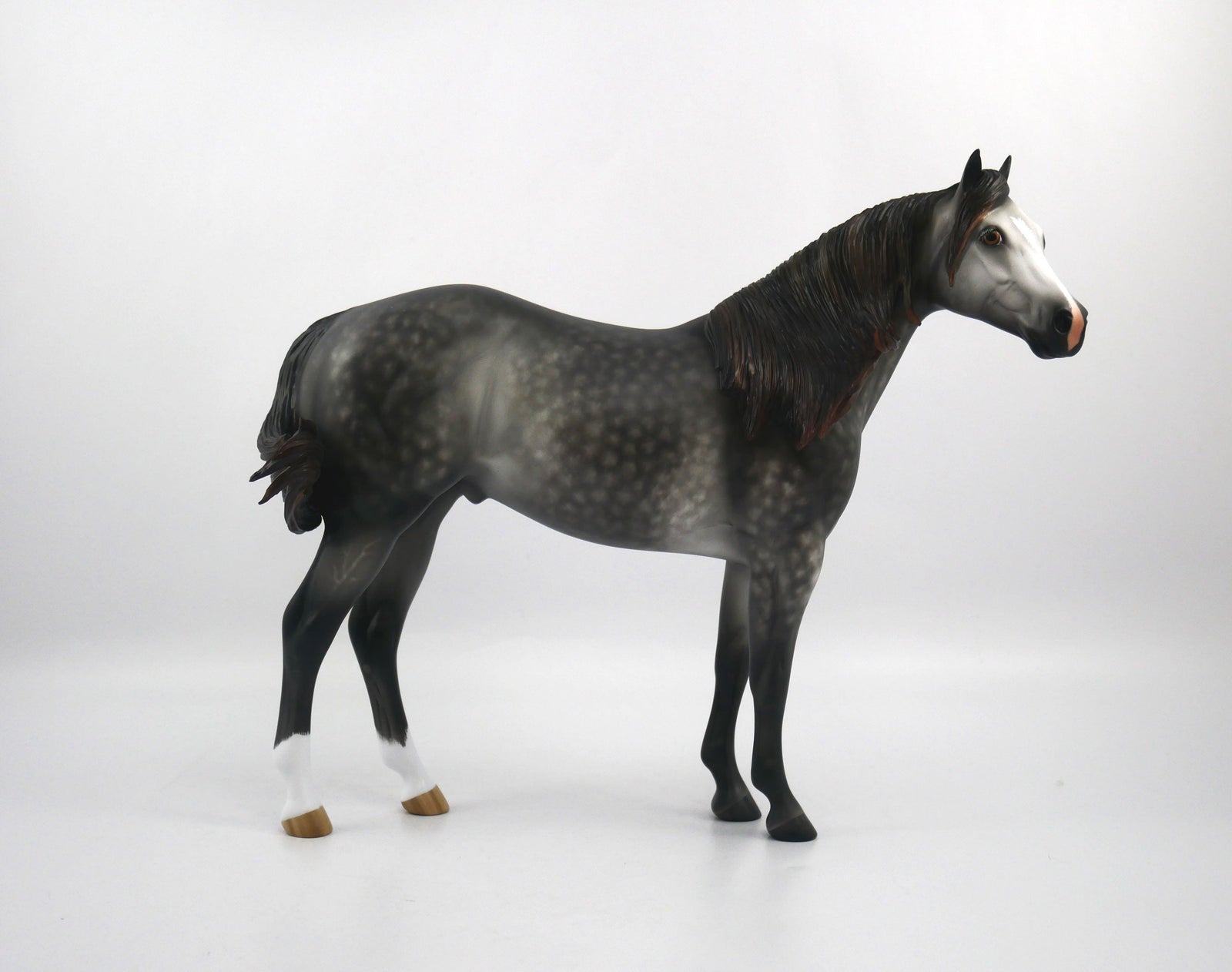 Potsie-OOAK Dapple Grey ISH  Painted by Sheryl Leisure 1/20