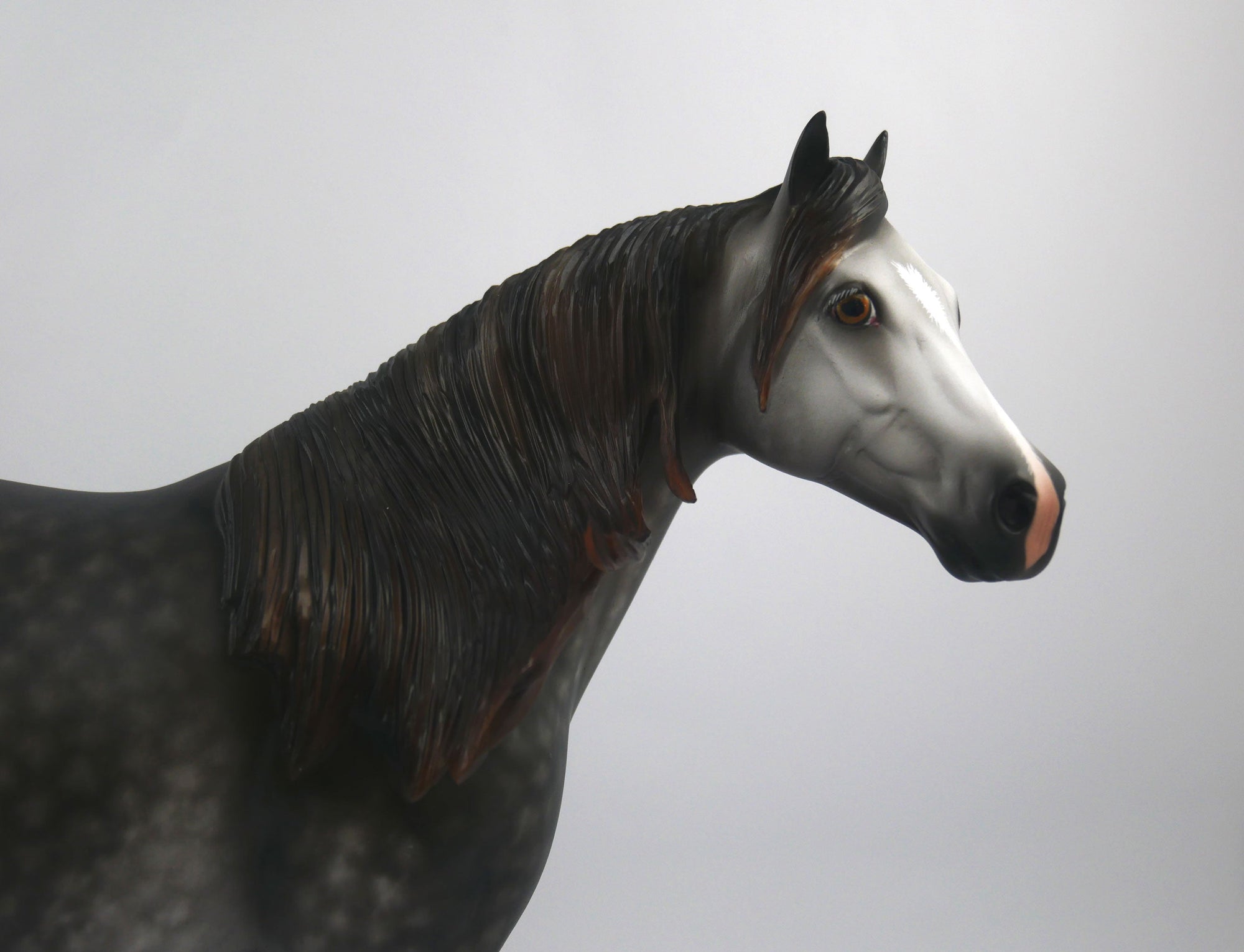 Potsie-OOAK Dapple Grey ISH  Painted by Sheryl Leisure 1/20